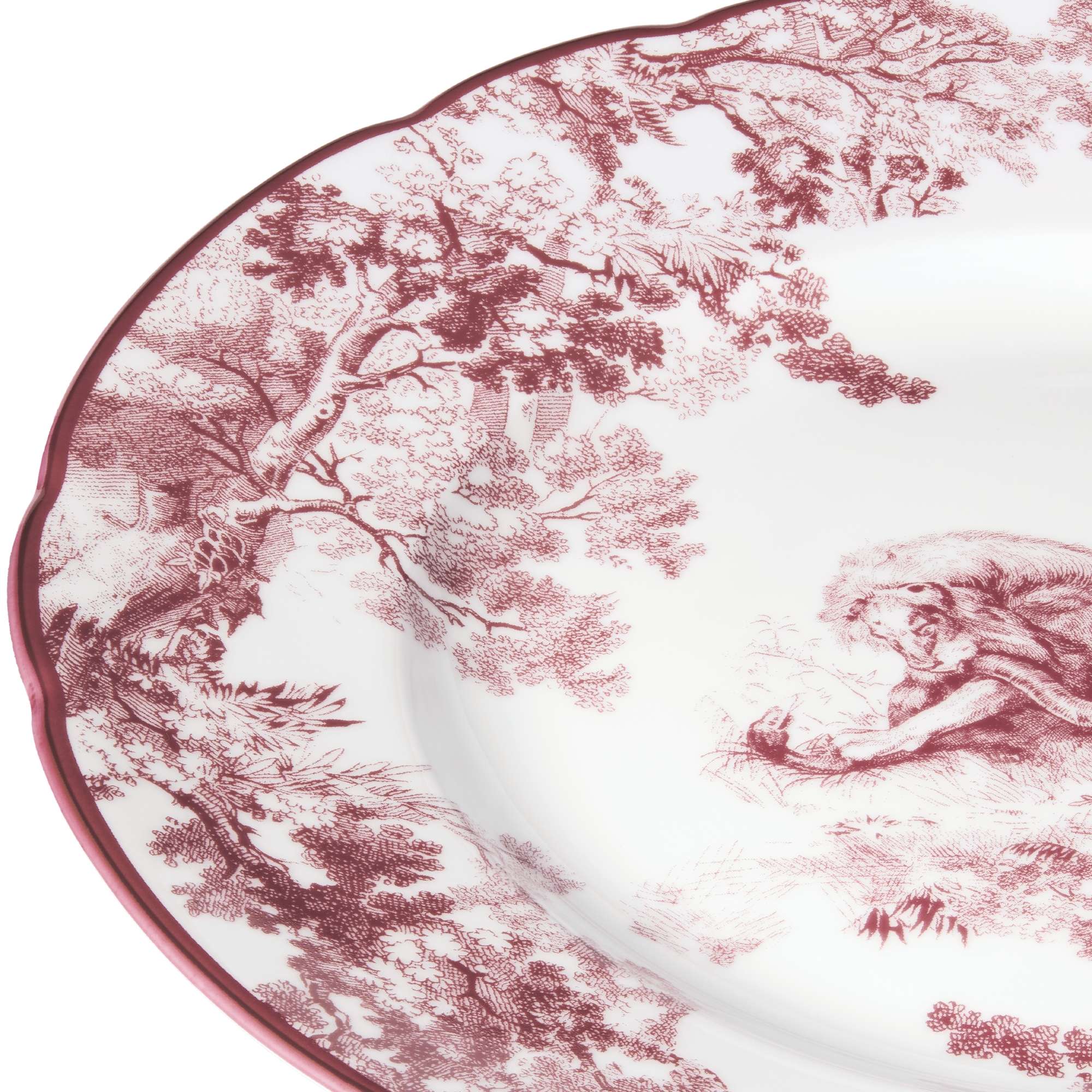 Dessertteller Toile de Jouy Lion in Bordeaux E09