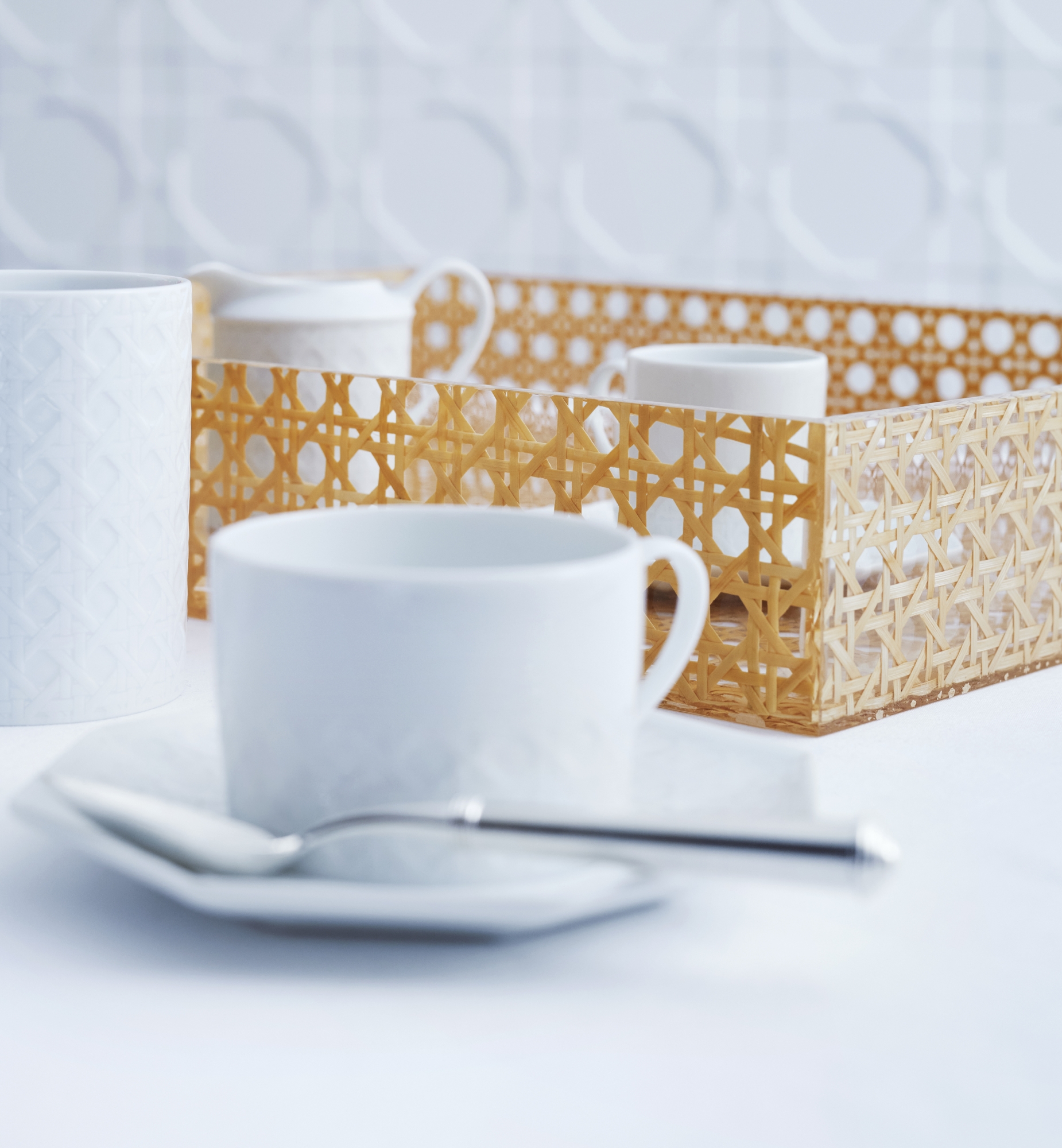 Theeschoteltje Wit Miss Dior Cannage E13