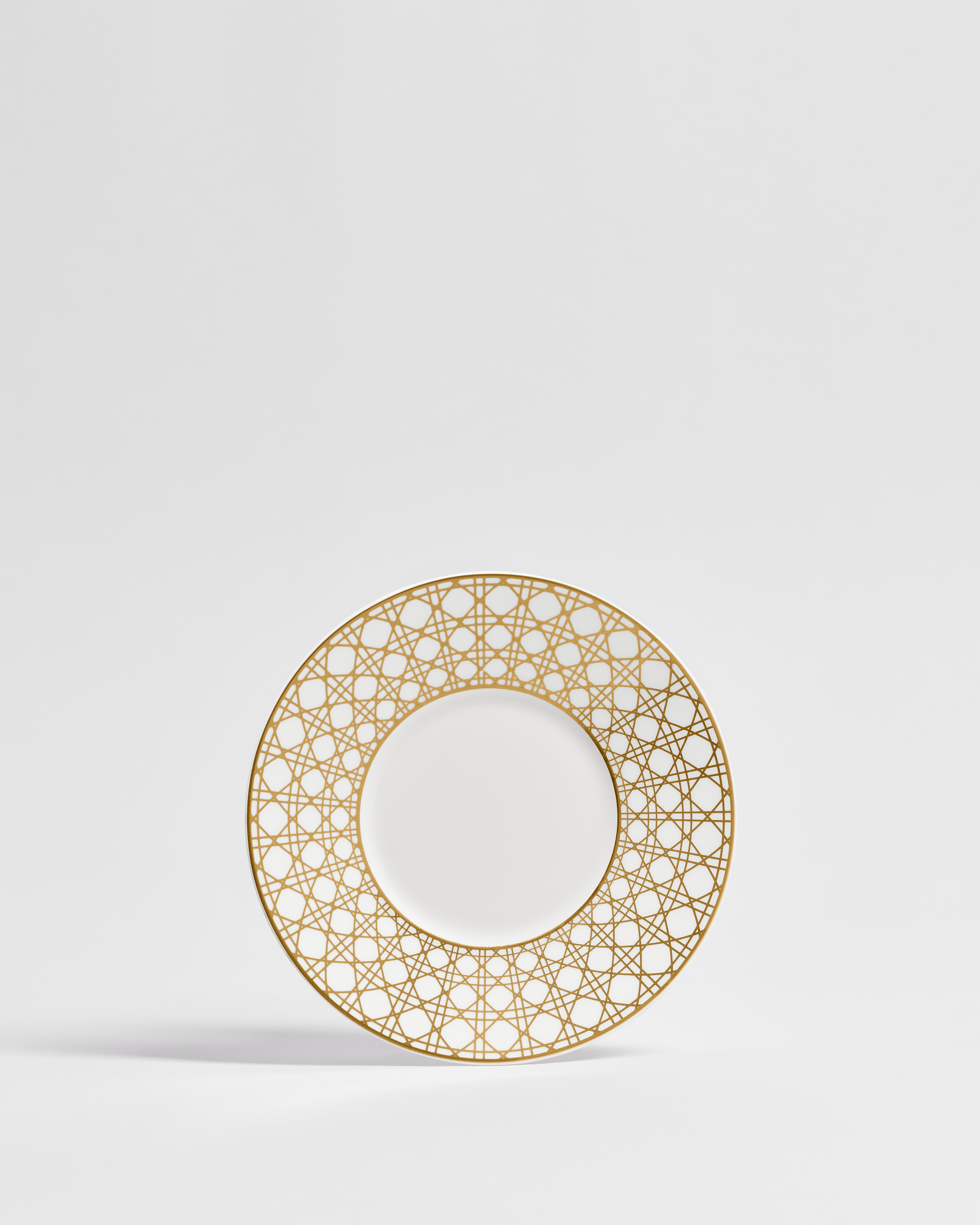Teacup Saucer Gold-Tone Cannage Montaigne E01