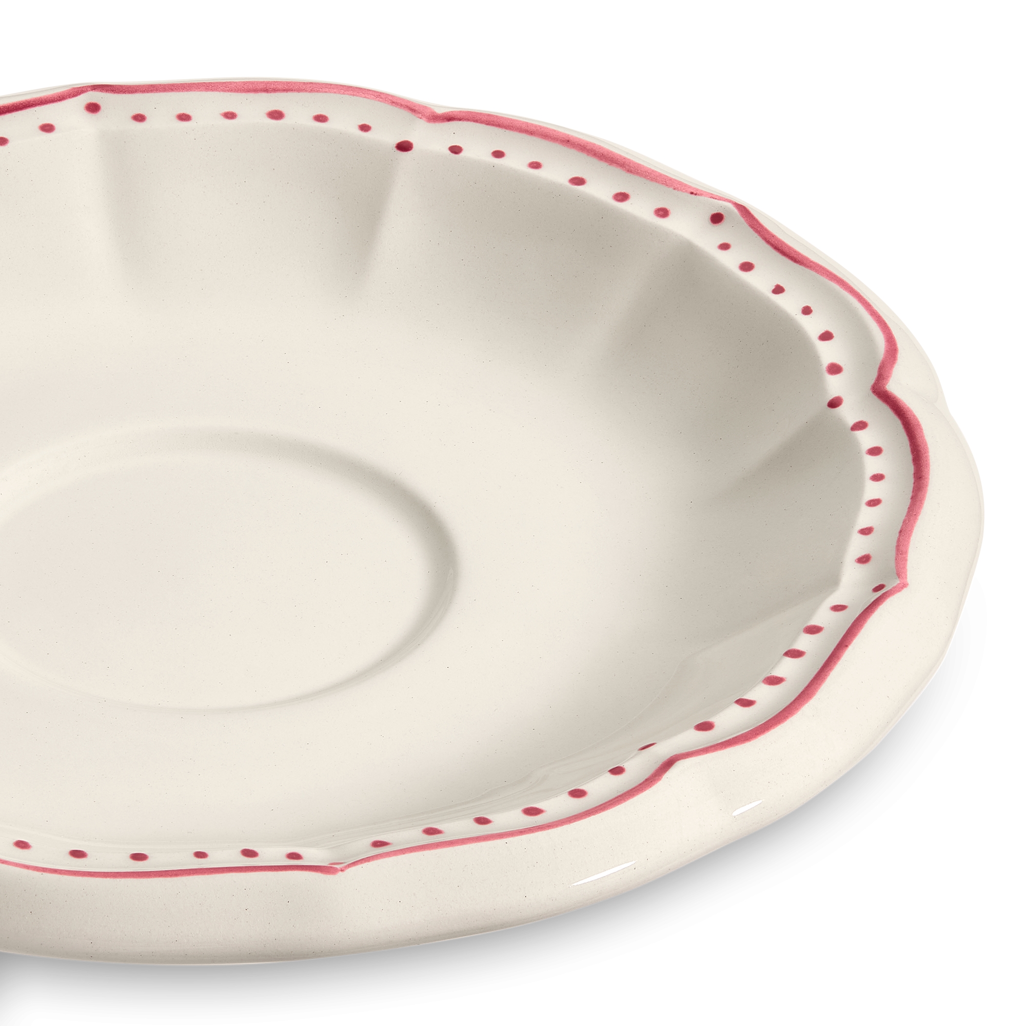 Coffee Saucer Ceramic with Rose Motif E09