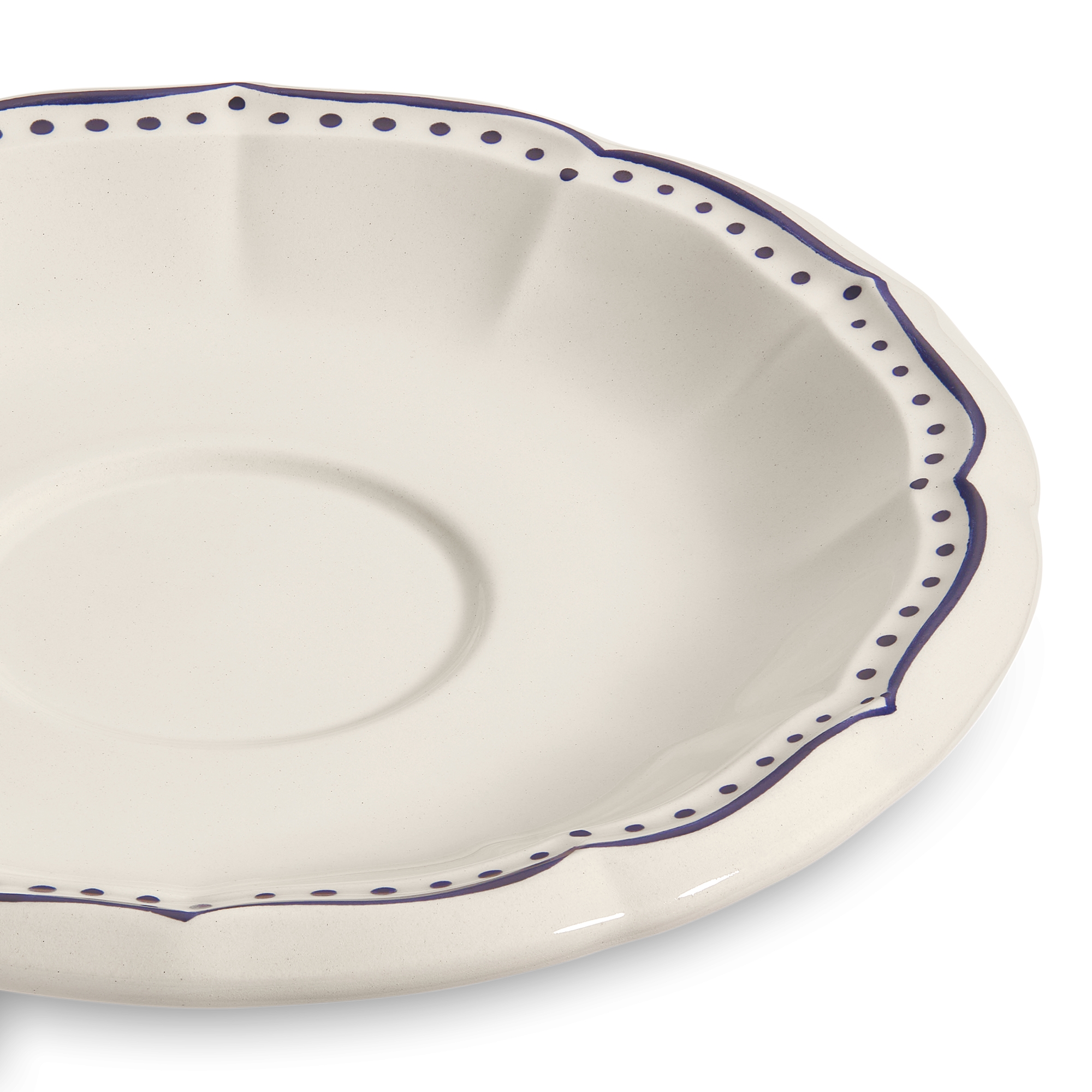 Coffee Saucer Ceramic with Star Motif E09