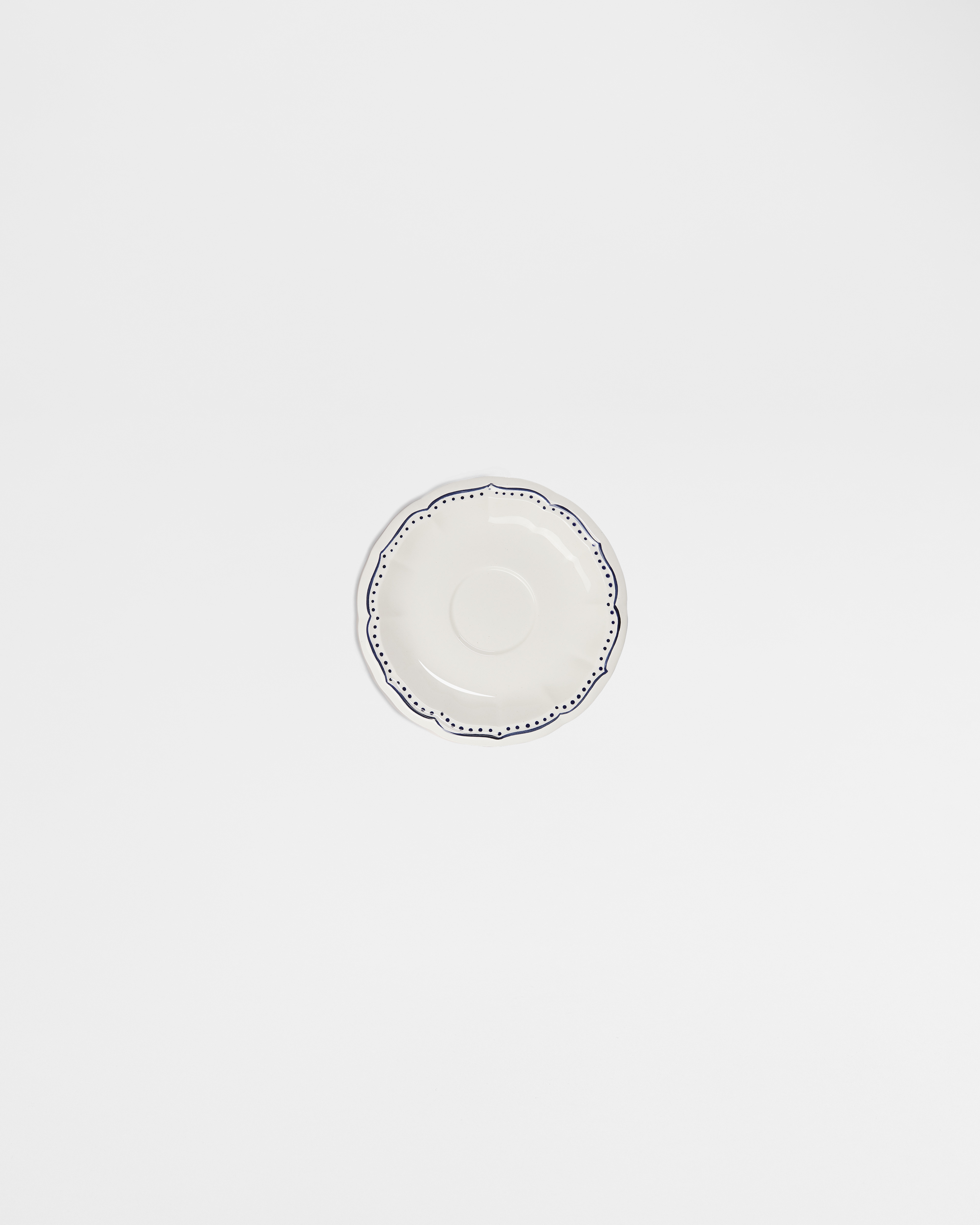 Coffee Saucer Ceramic with Star Motif E01