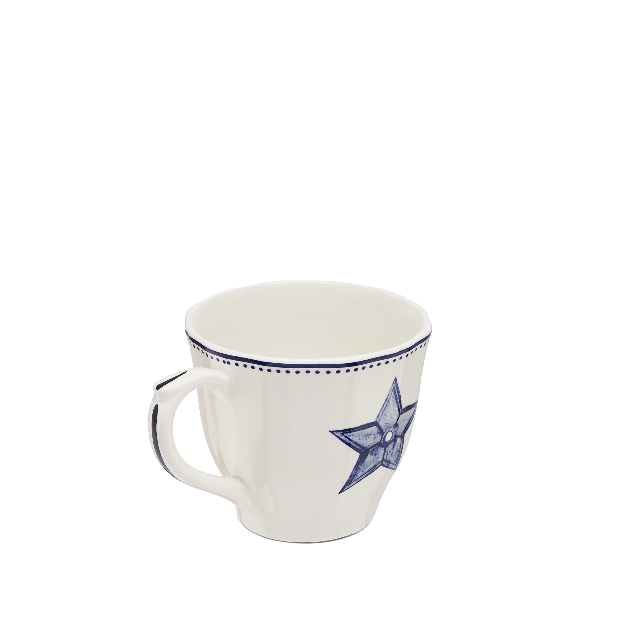 Teacup Ceramic with Star Motif E05