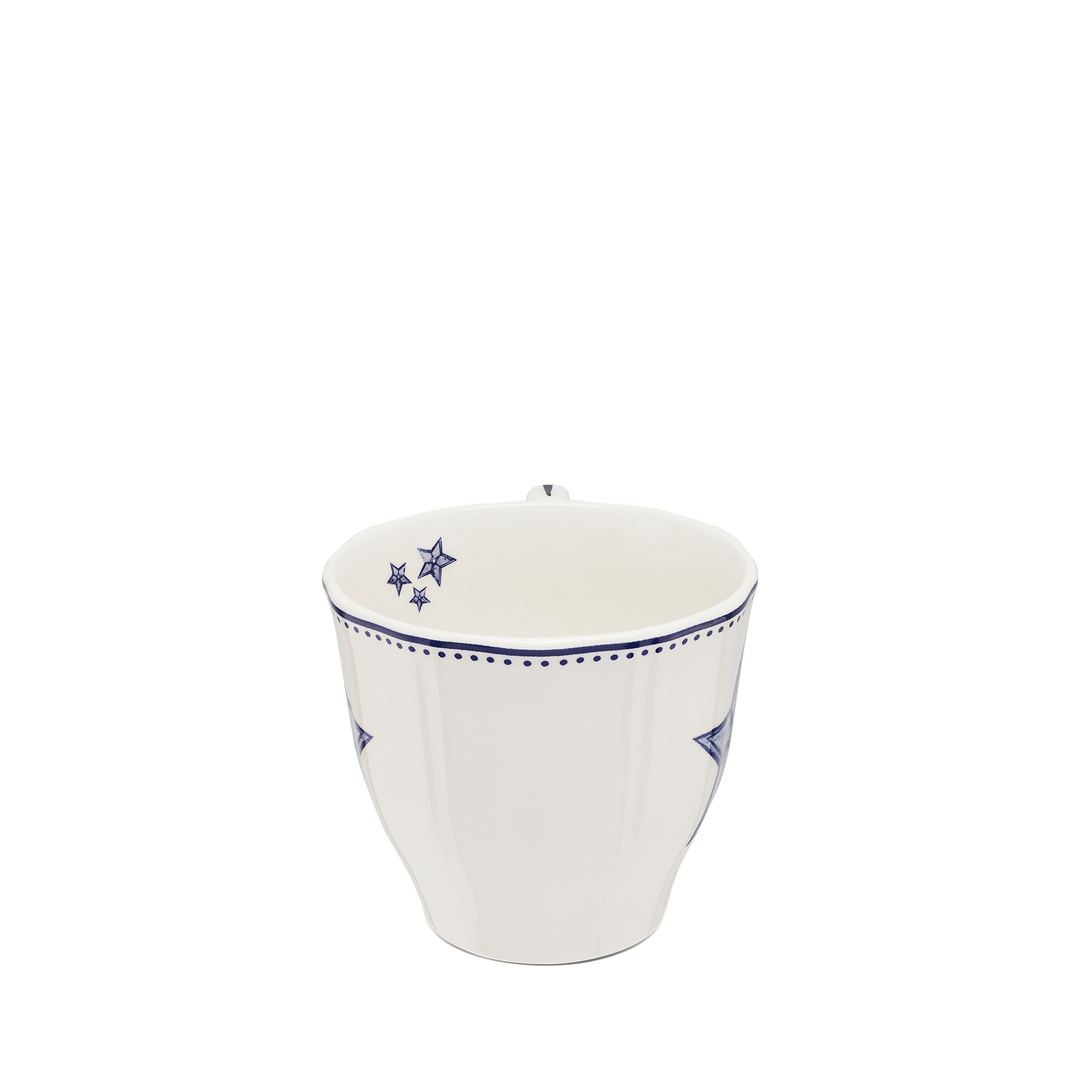 Teacup Ceramic with Star Motif E08