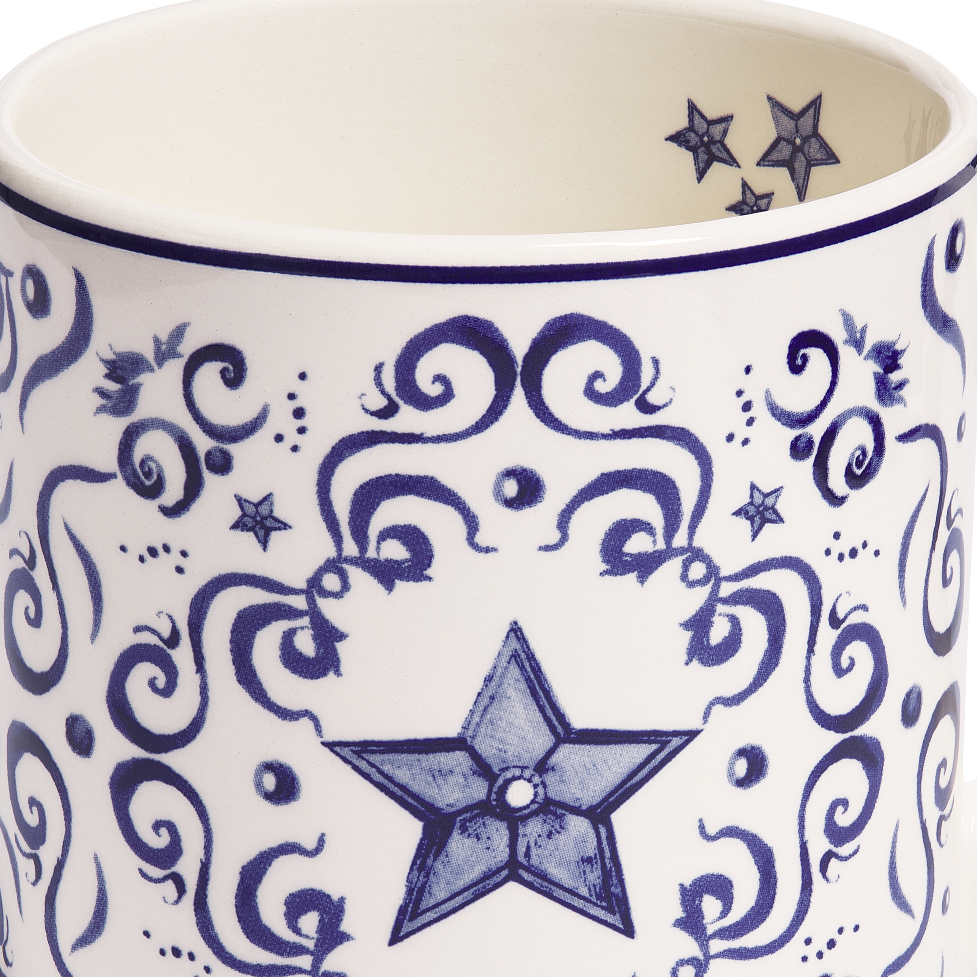 Set of Two Mugs, Clover and Star