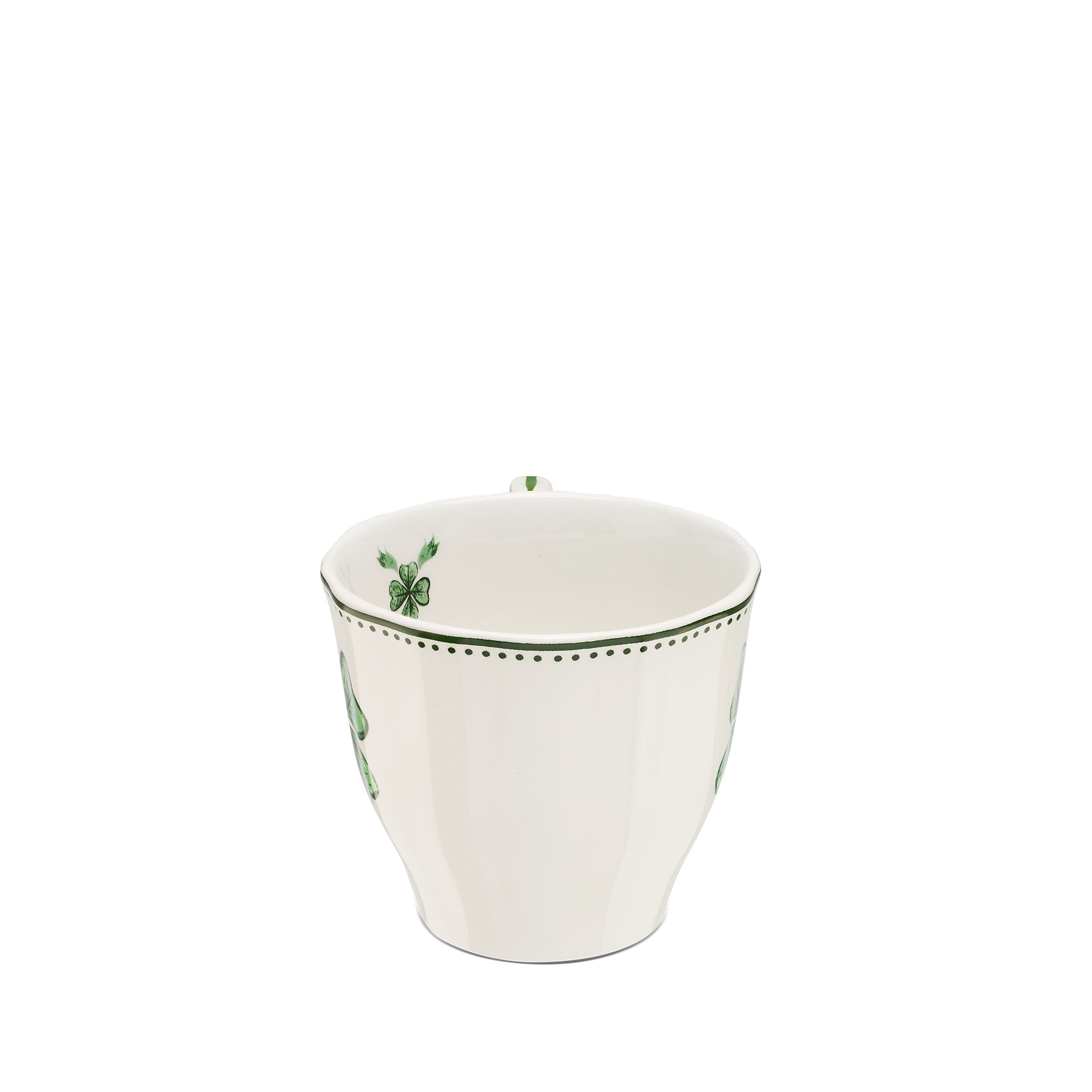 Teacup Ceramic with Clover Motif E08