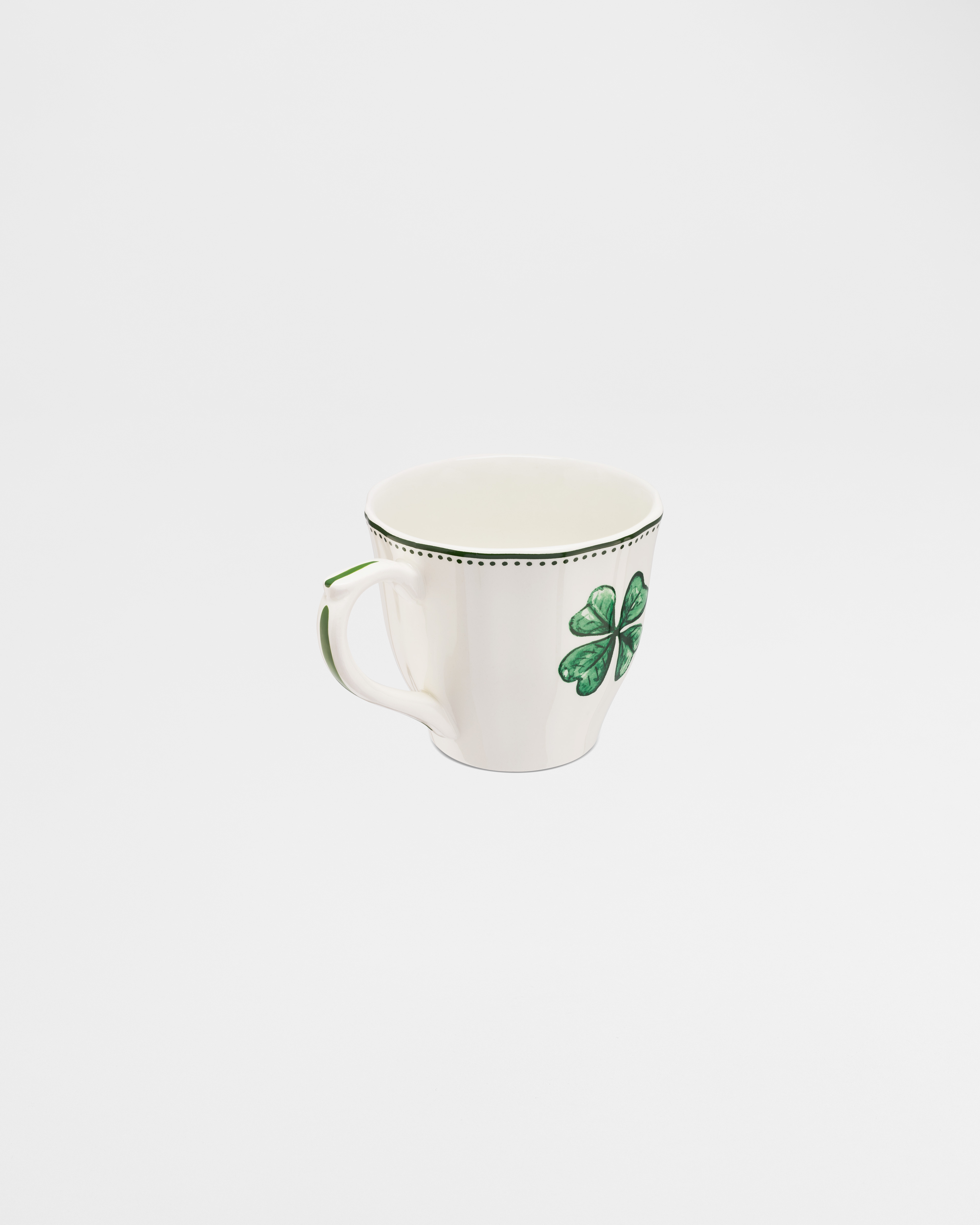 Teacup Ceramic with Clover Motif E05