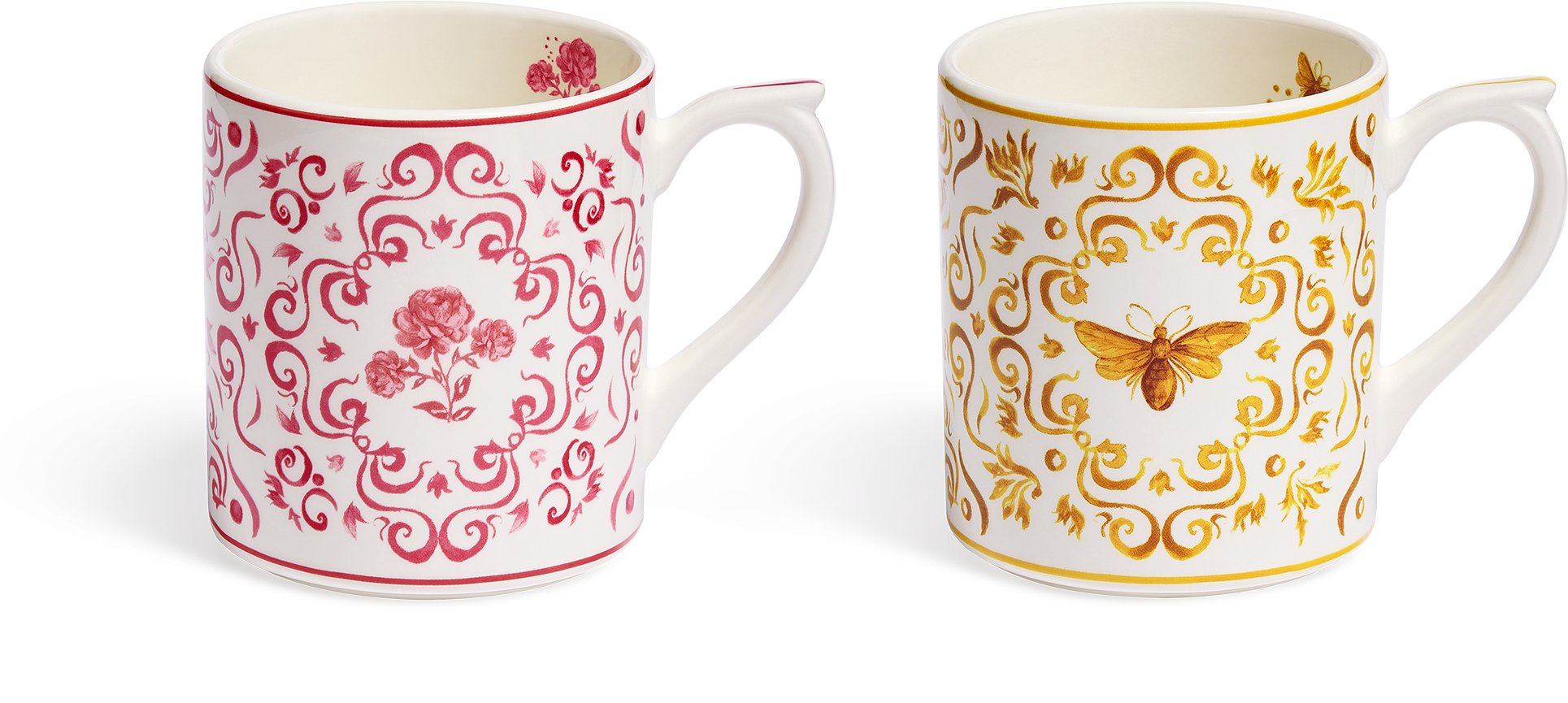 Coffret de 2 mugs abeille et rose Vue détaillée
