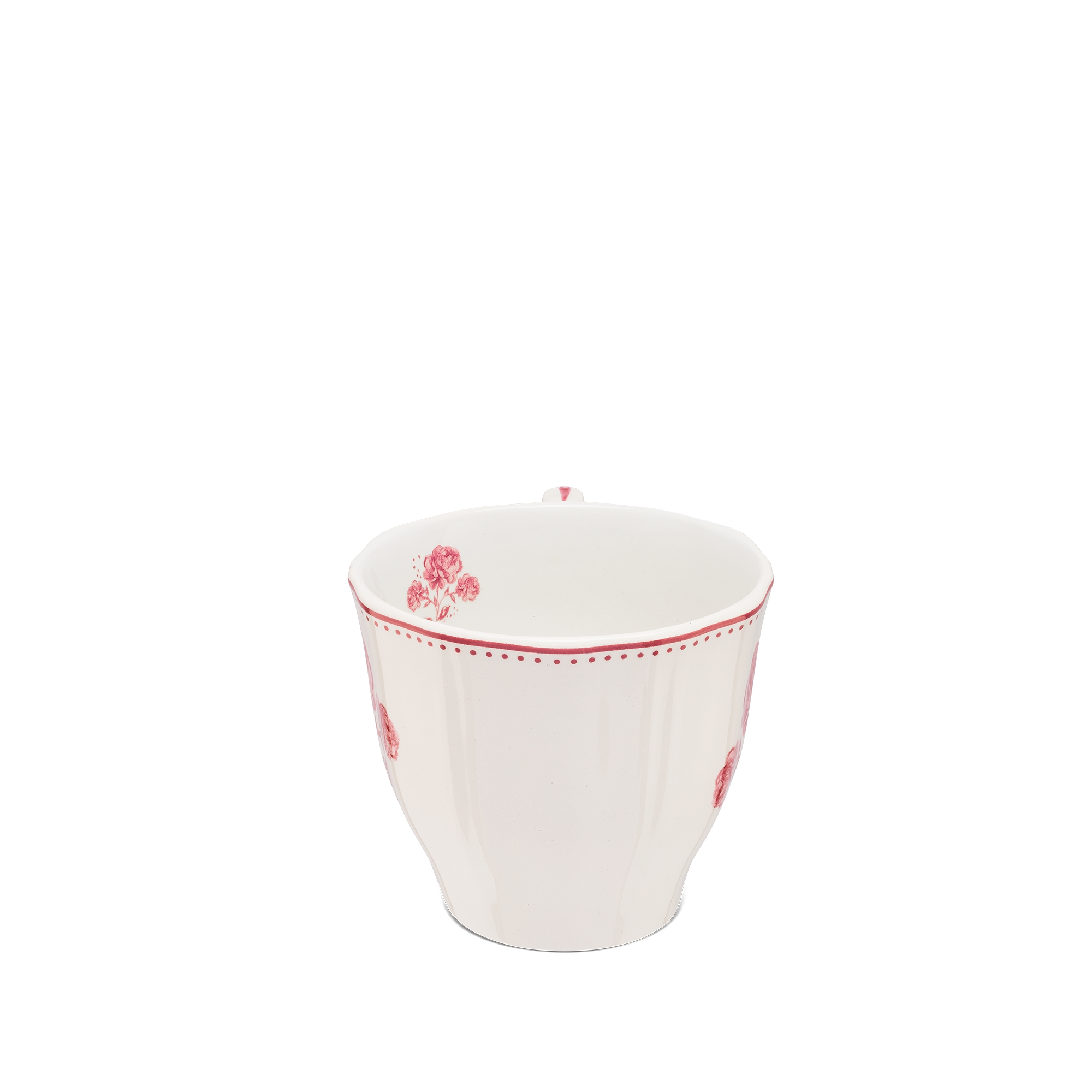 찻잔 장미 모티브 세라믹 E08