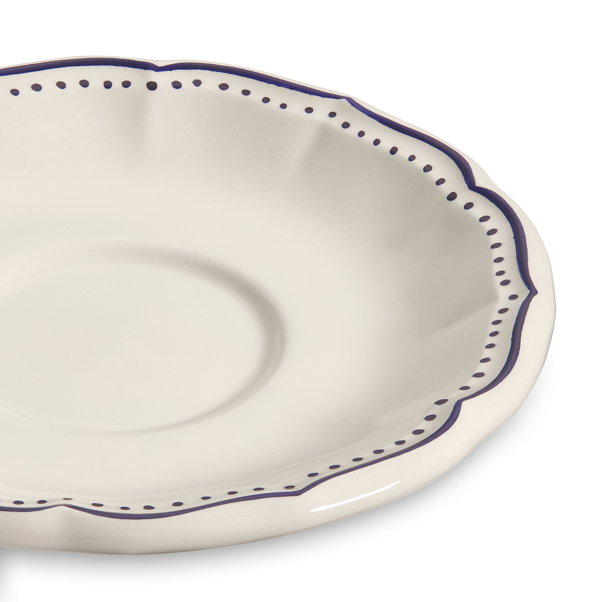 Teeuntertasse Keramik mit Sternmotiv E09