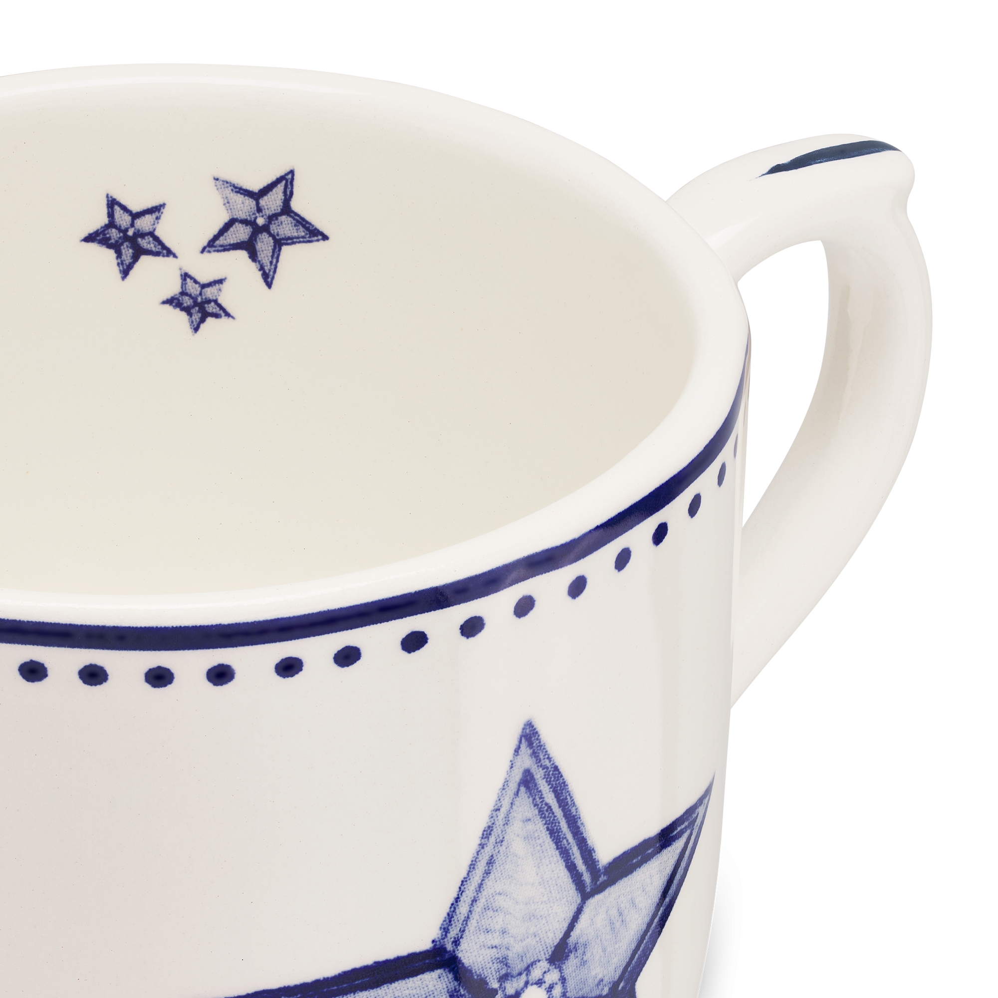 Coffee Cup Ceramic with Star Motif E09