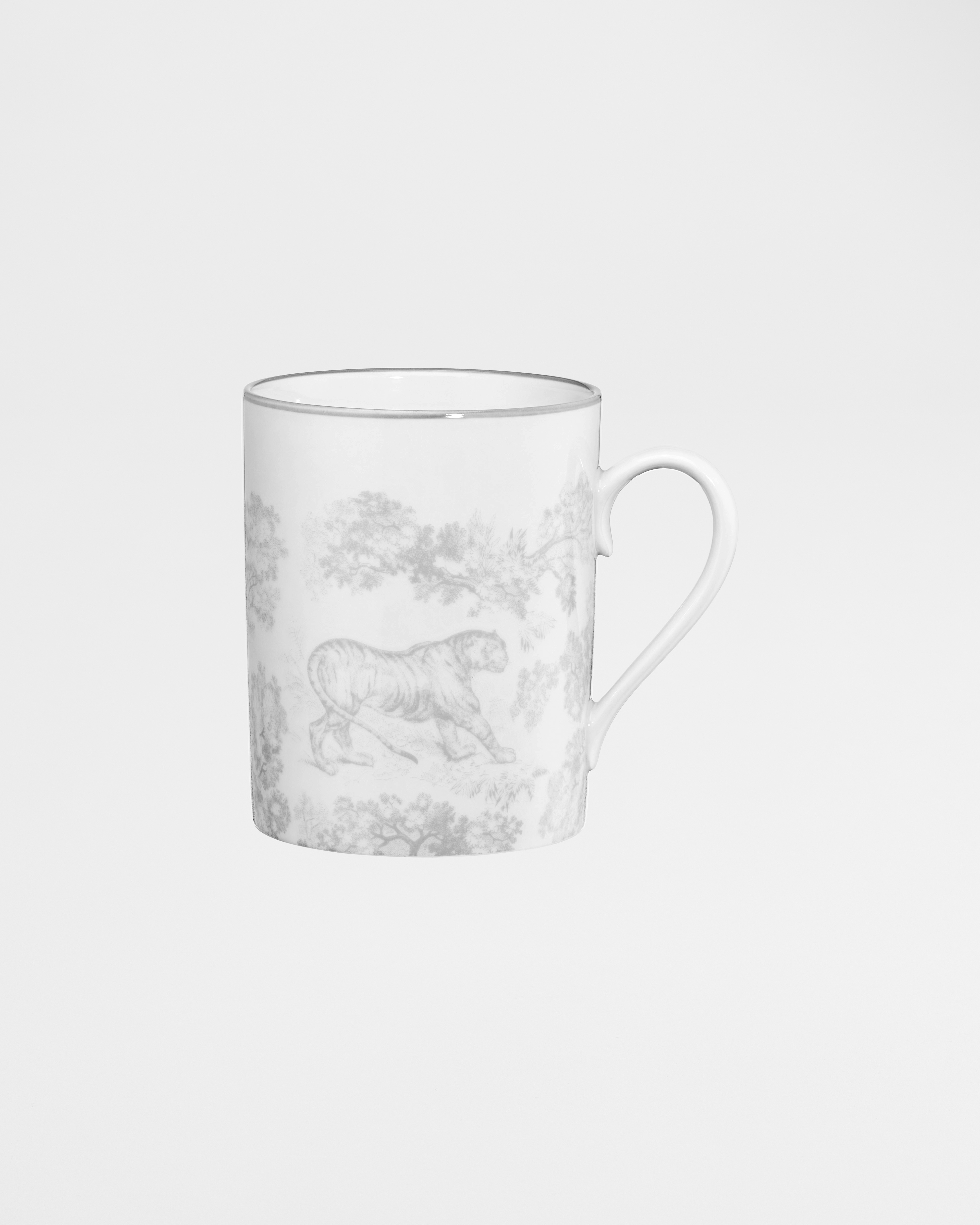 Mug Toile de Jouy, Gray E01