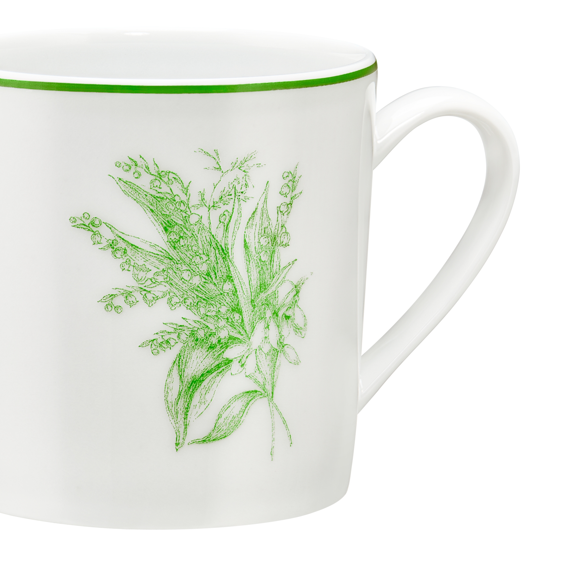 咖啡杯 綠色 New Lily of the Valley E09