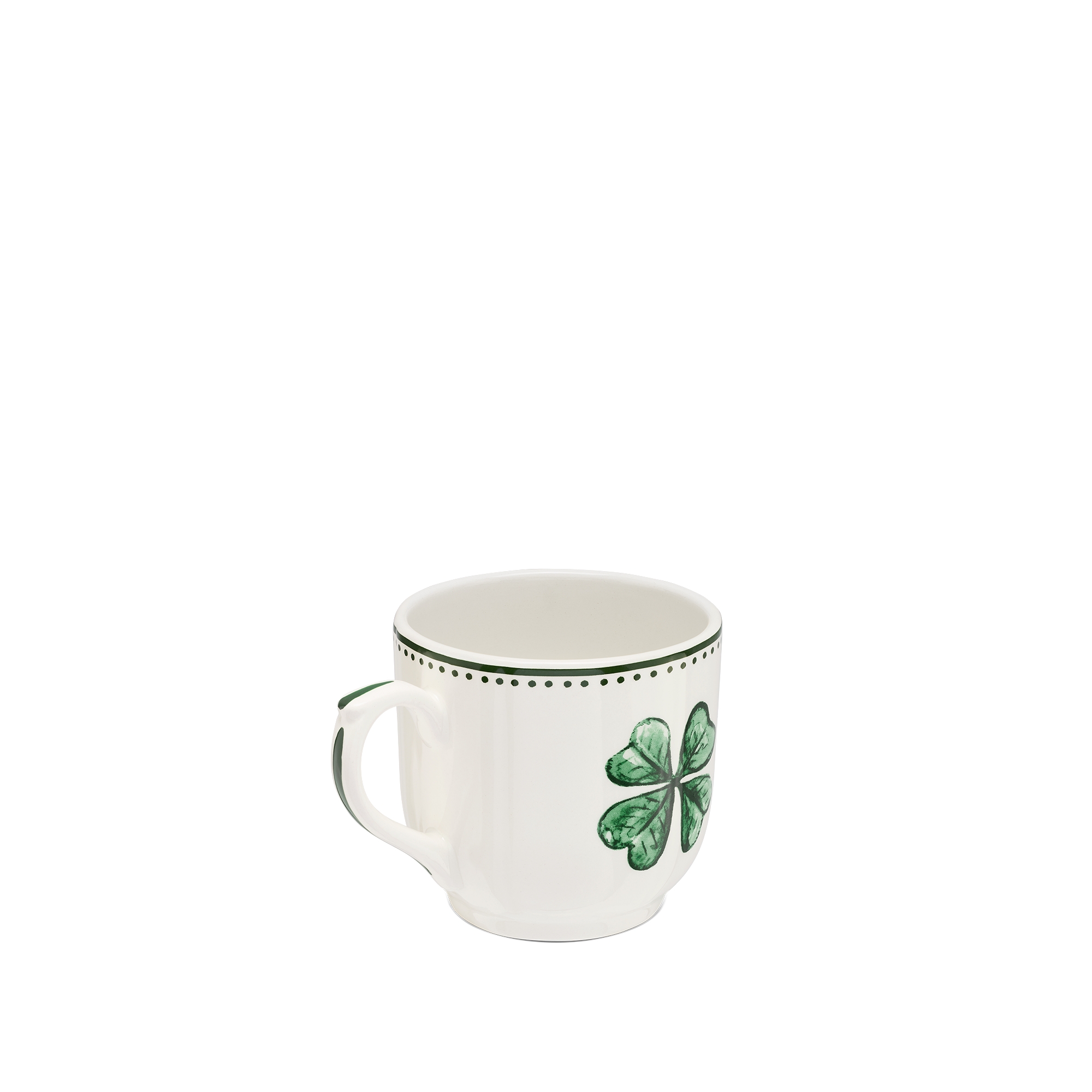 Coffee Cup Ceramic with Clover Motif E05