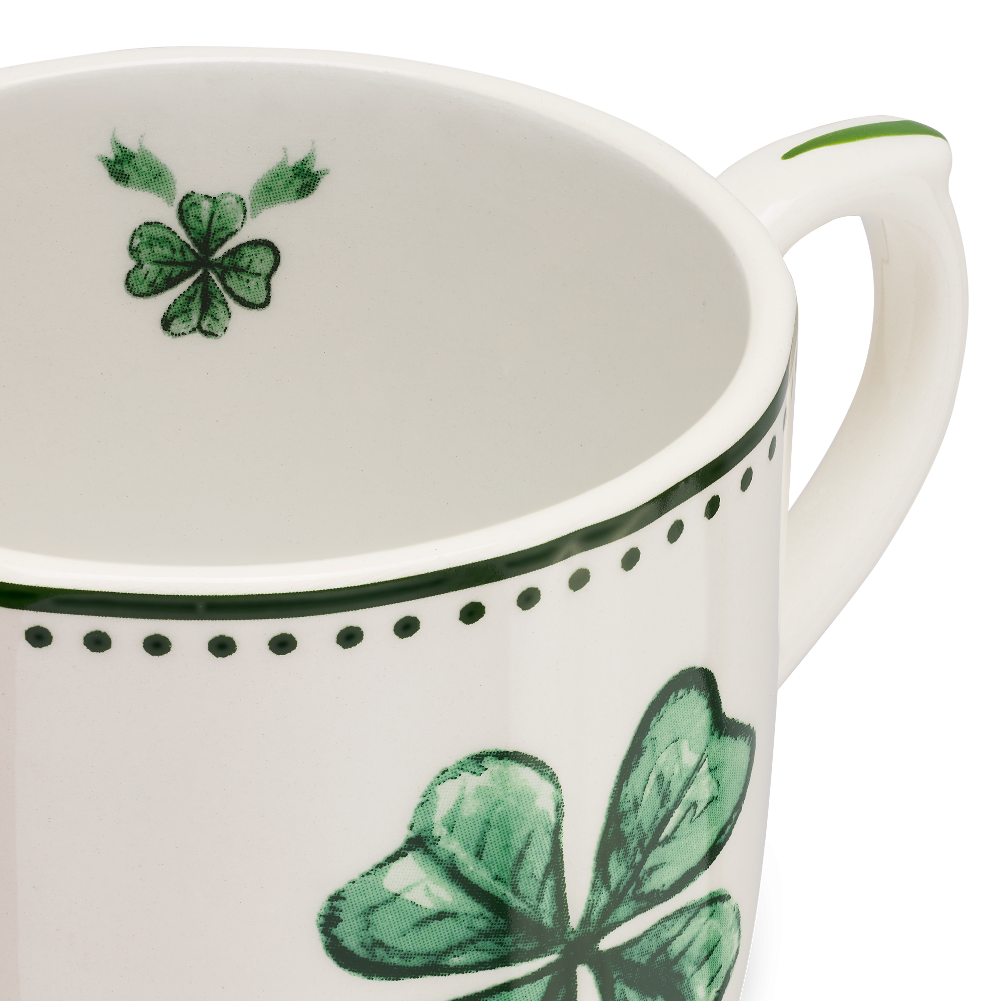 Coffee Cup Ceramic with Clover Motif E09