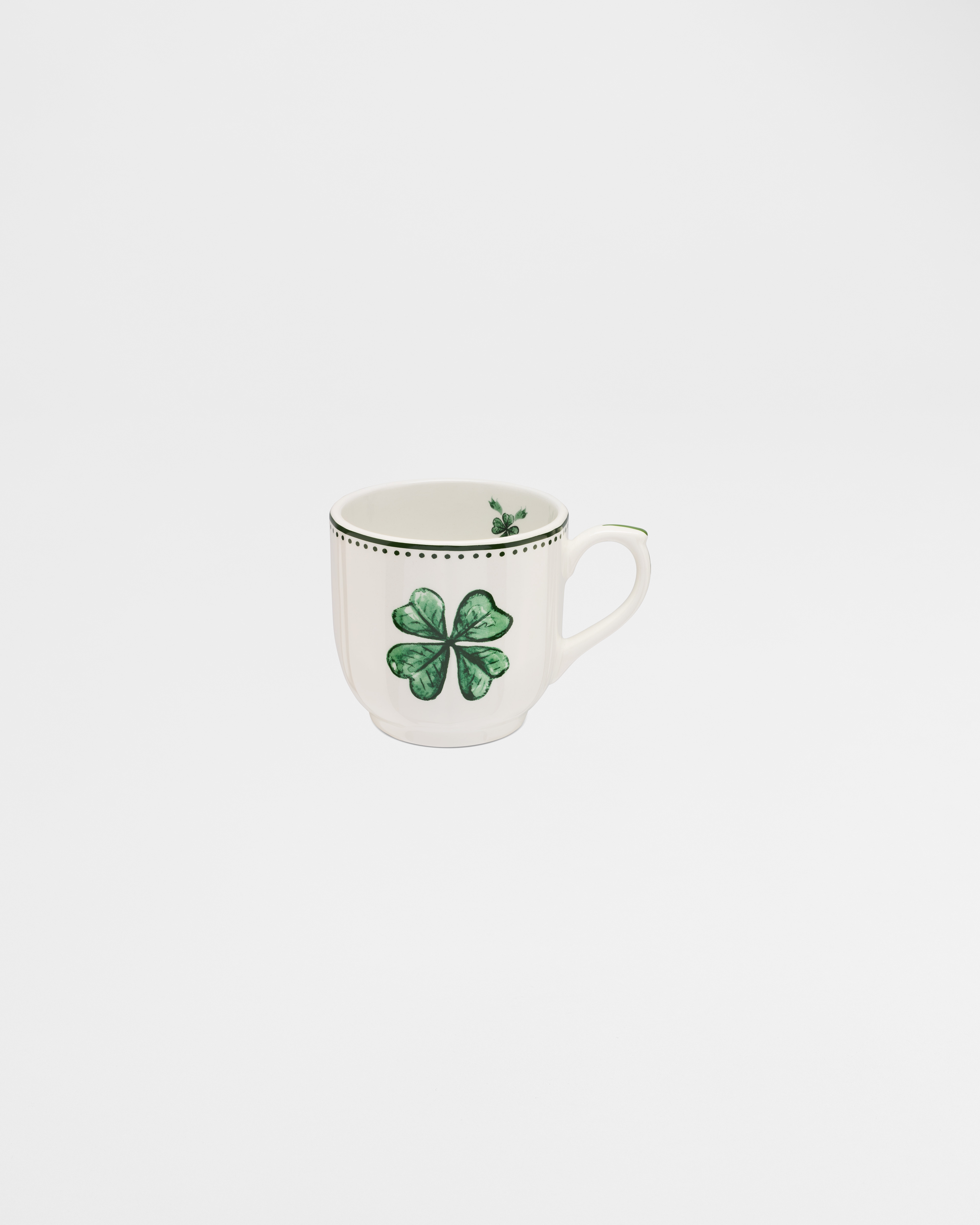 Kaffeetasse Keramik mit Kleemotiv E01