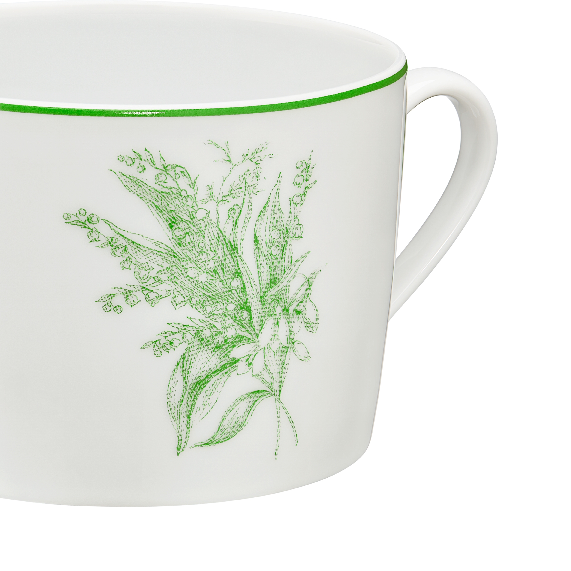 Ambiente Tazza Jumbo Da Caffè/Tè Fine Bone China Vischio, 0,4L, Regalo Natale