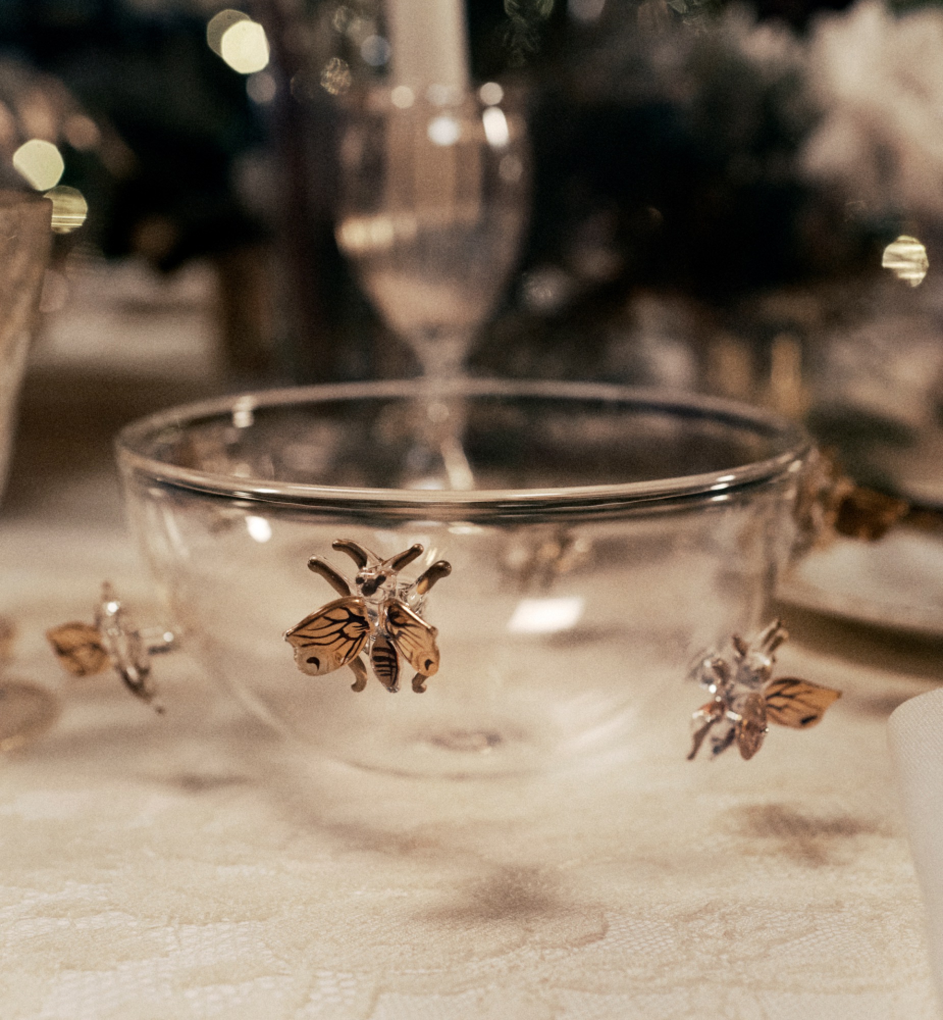 Bowl Gold-Tone Bal des Abeilles E12