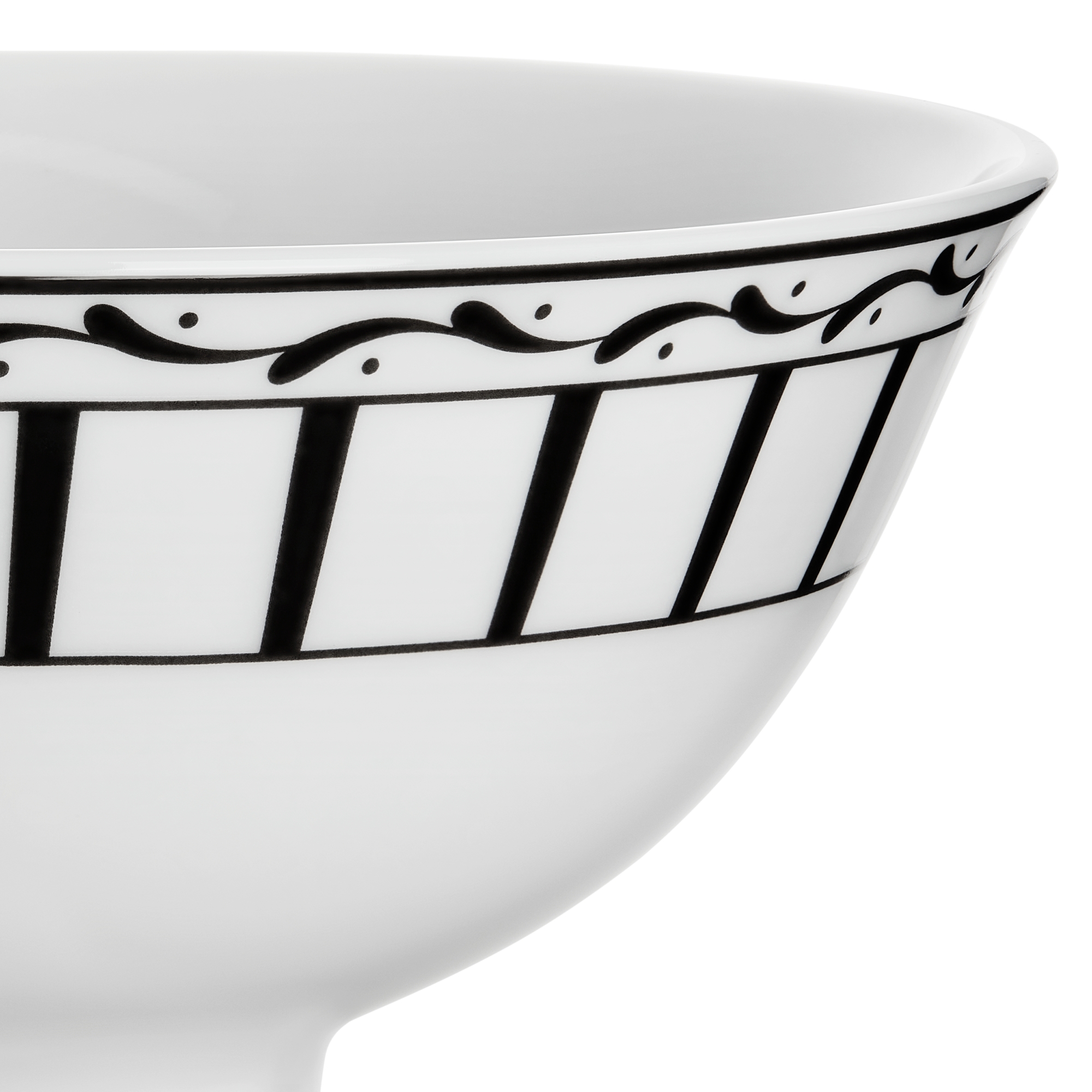 Reisschale Monsieur Dior in Schwarz und Weiß E09