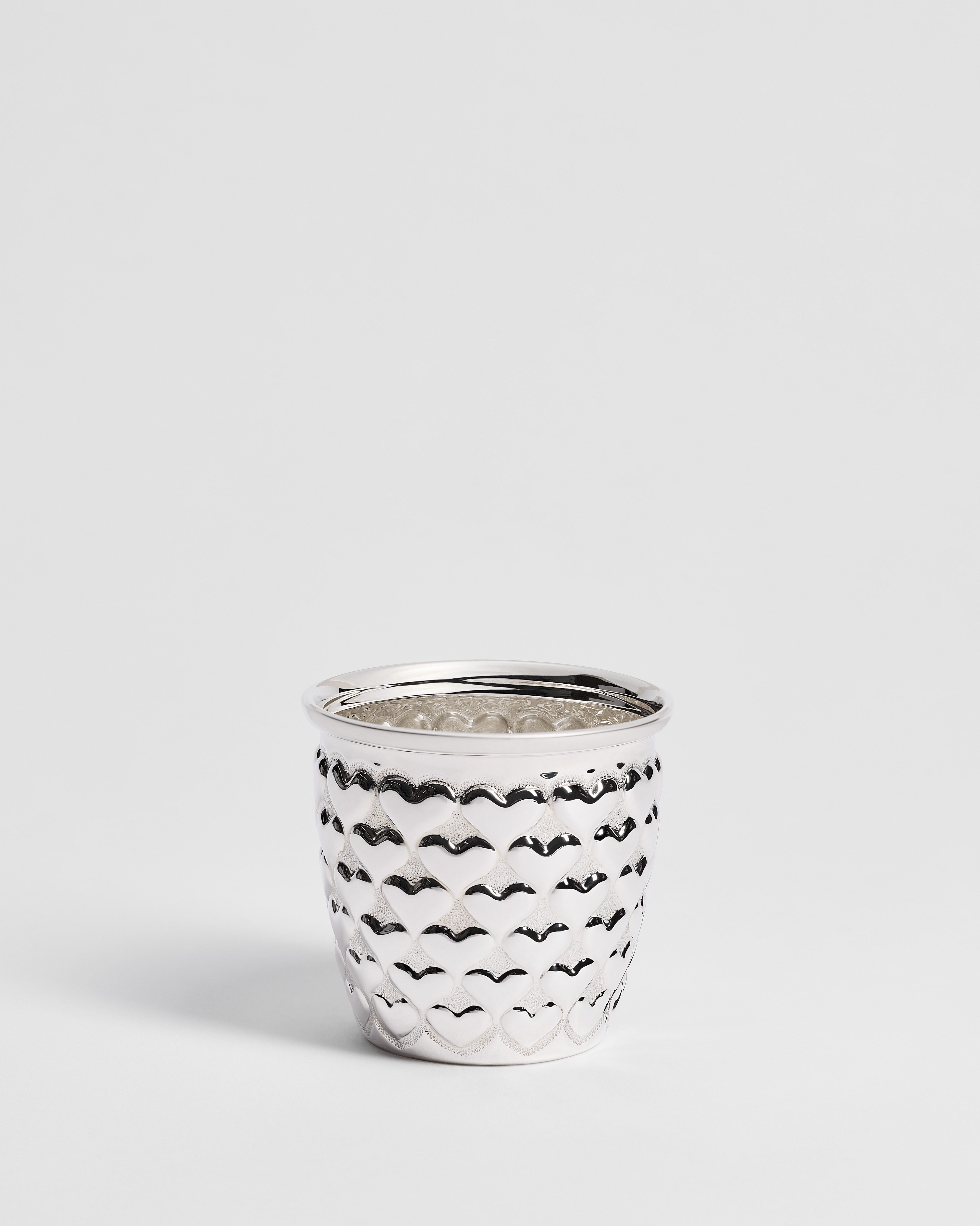 Tumbler Silver-Finish Metal with Heart Motif | DIOR