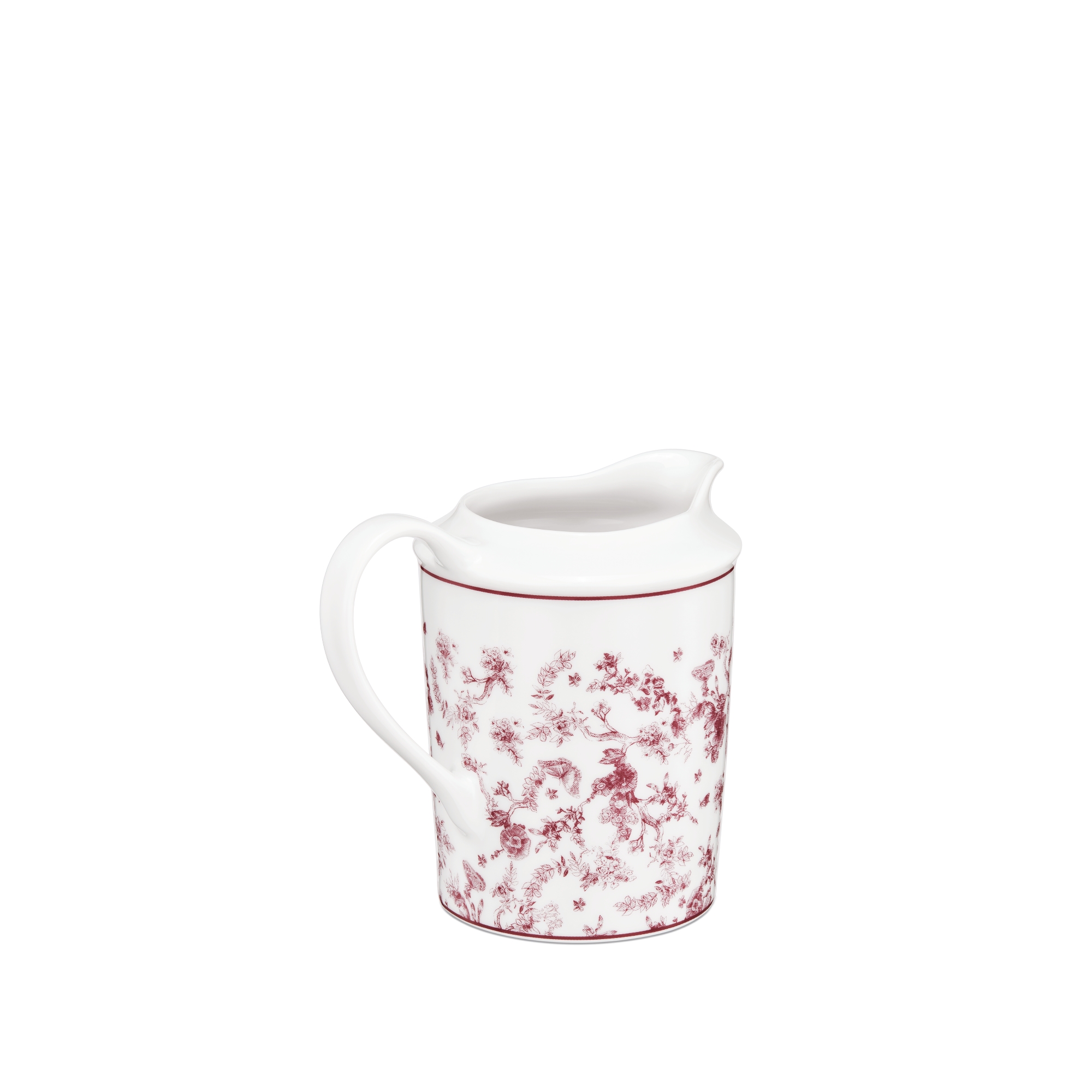 Creamer Burgundy Toile de Jouy E05
