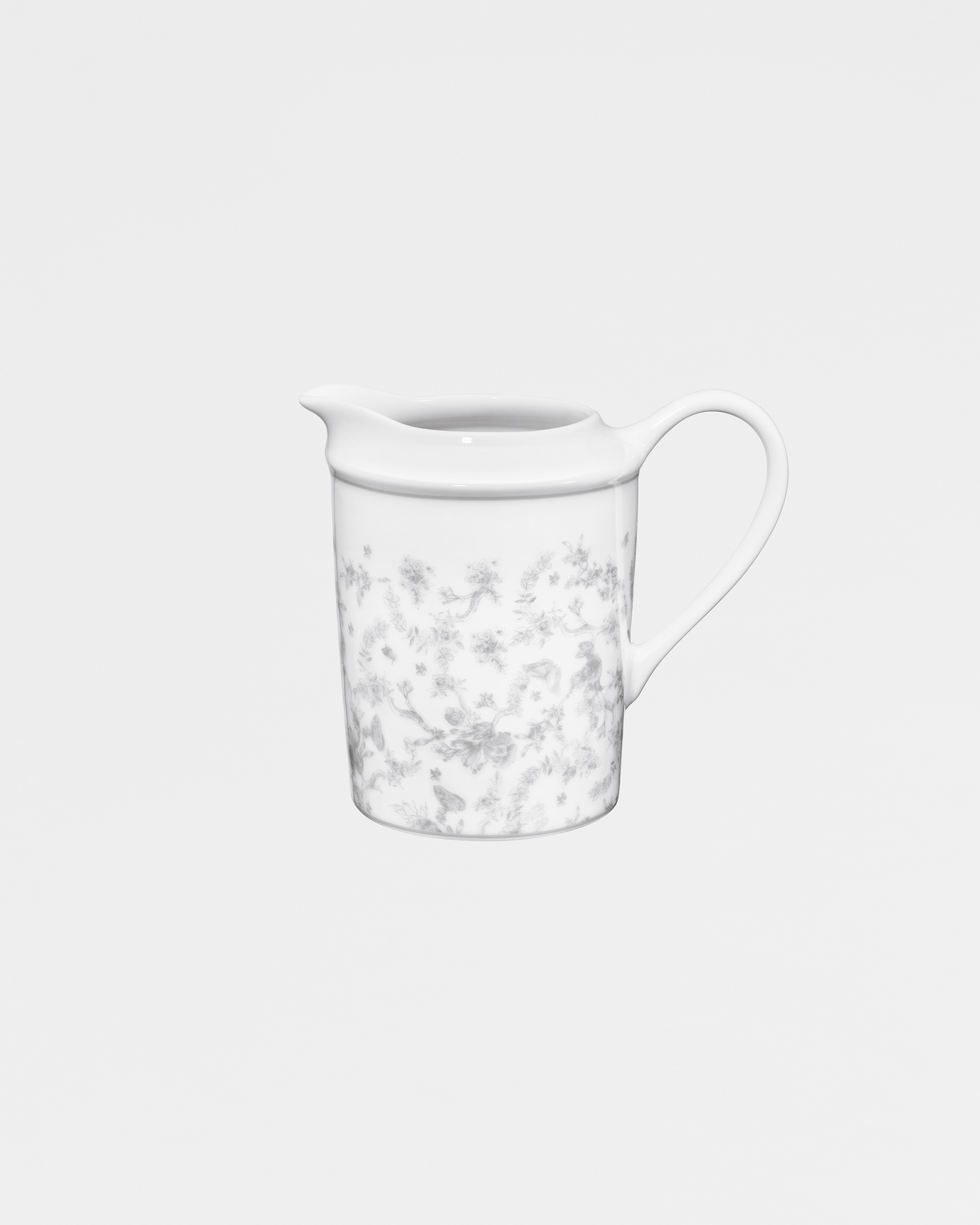 Milchkännchen Toile de Jouy in Grau E01