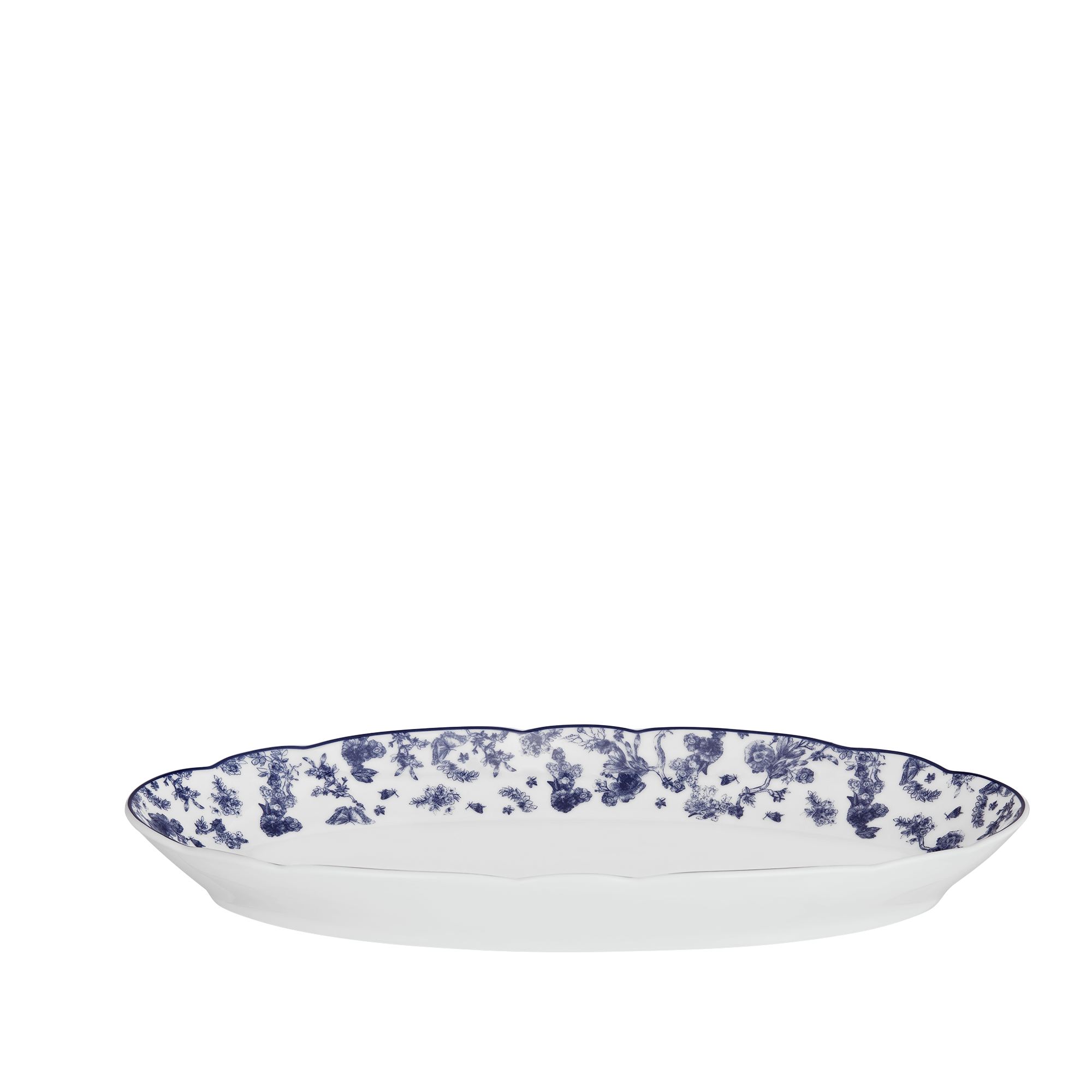 จานเครื่องเคียง ลาย Toile de Jouy สีน้ำเงิน E03