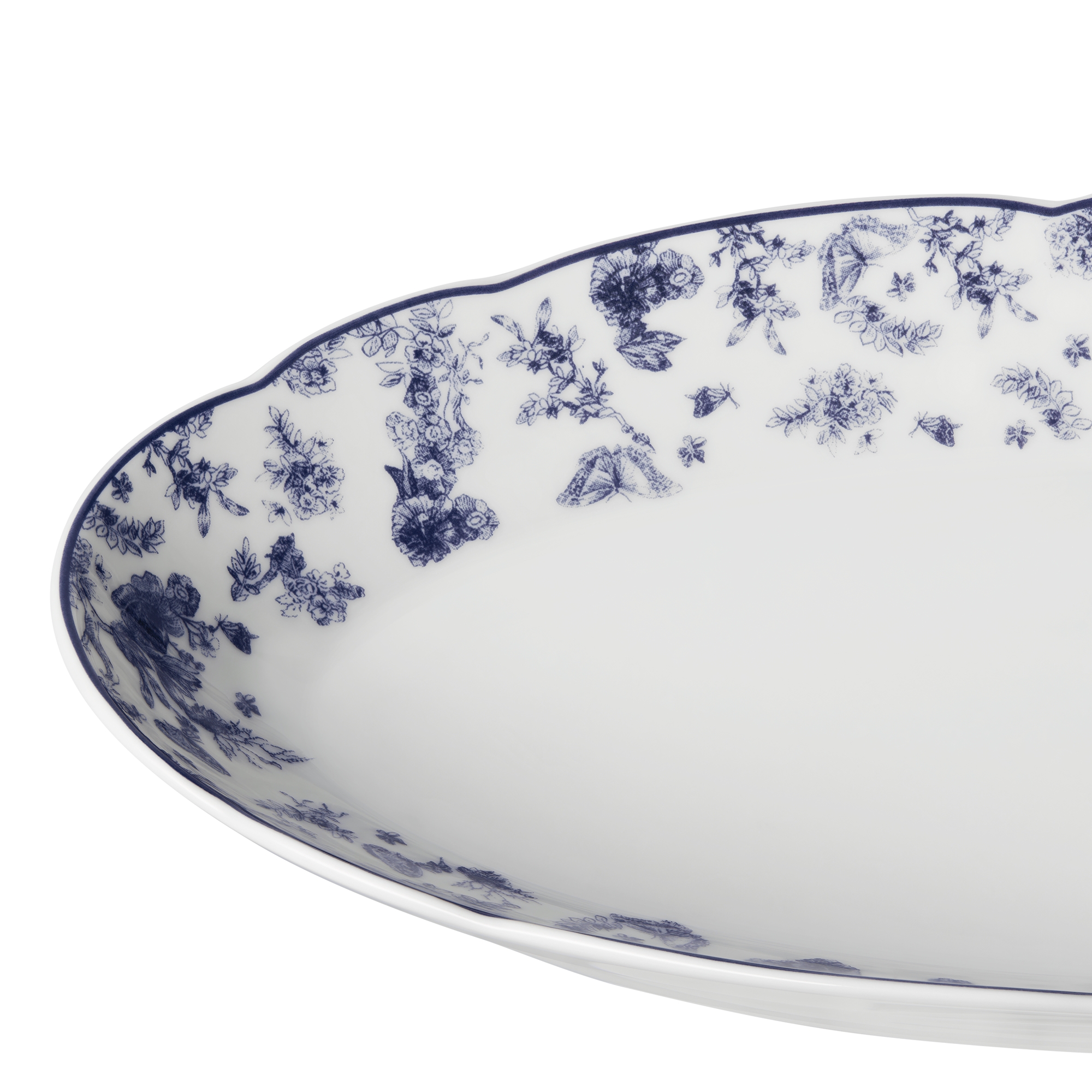 จานเครื่องเคียง ลาย Toile de Jouy สีน้ำเงิน E09