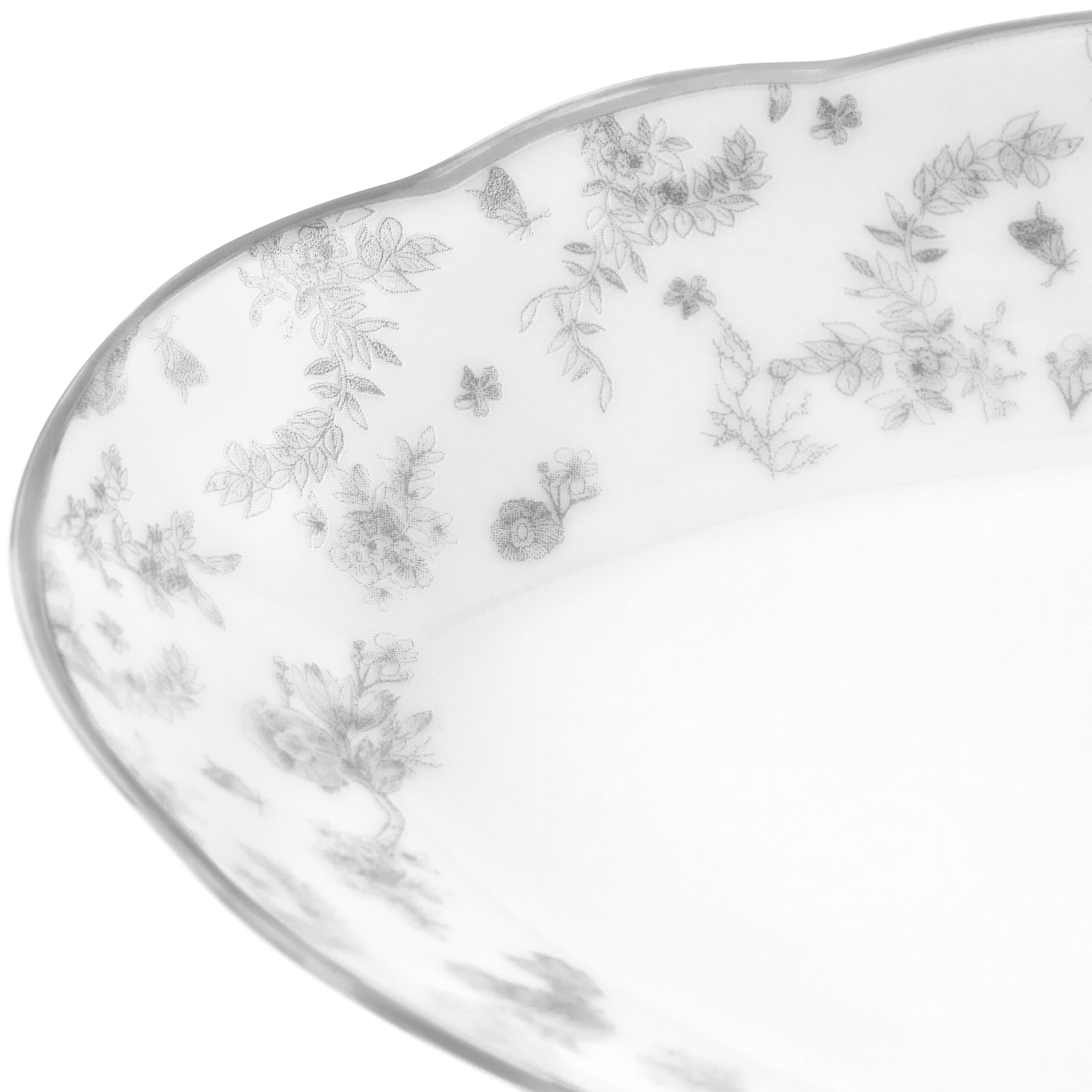 Ravier Toile de Jouy, gris E09