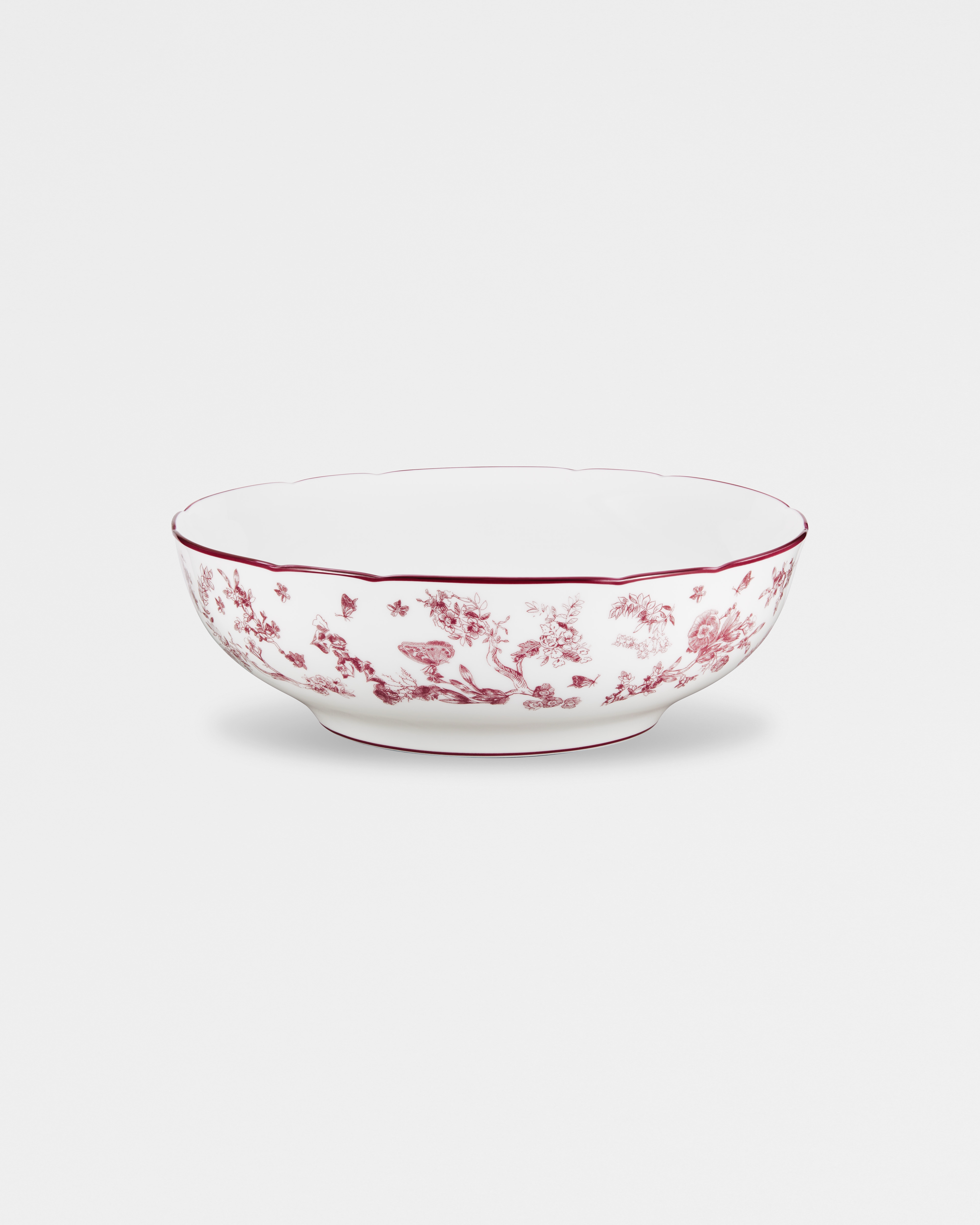 Insalatiera Toile de Jouy, bordeaux E03