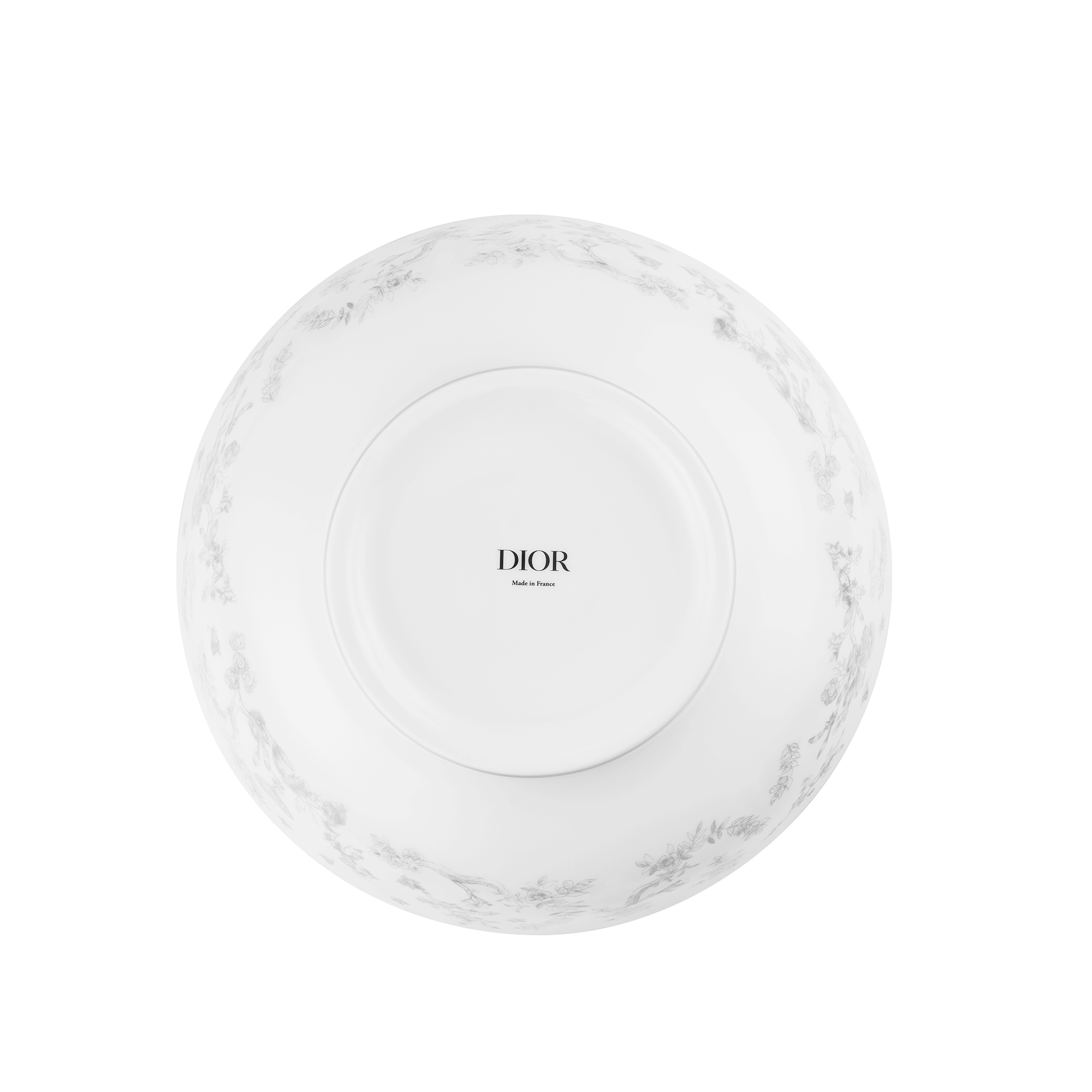 Salad Bowl Gray Toile de Jouy E08