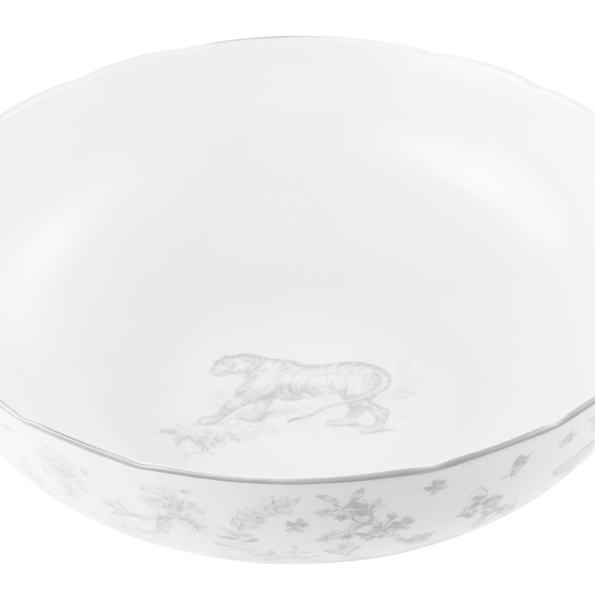 Salad Bowl Gray Toile de Jouy E09