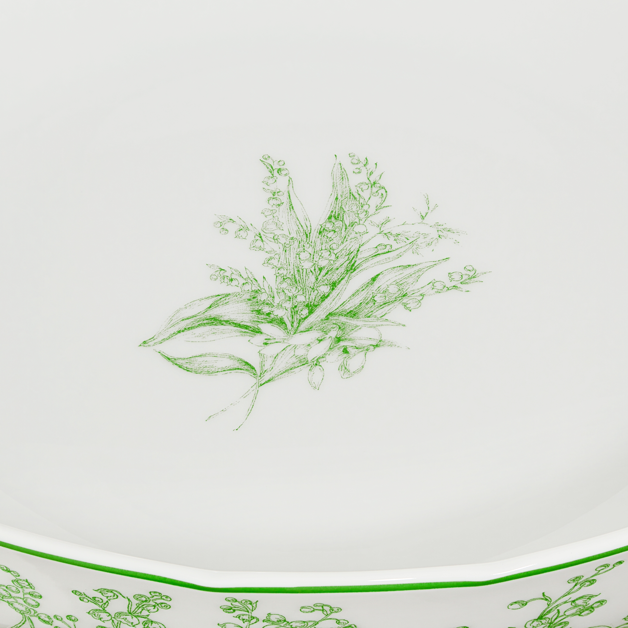 Salatschüssel Lily of the Valley in Grün E09