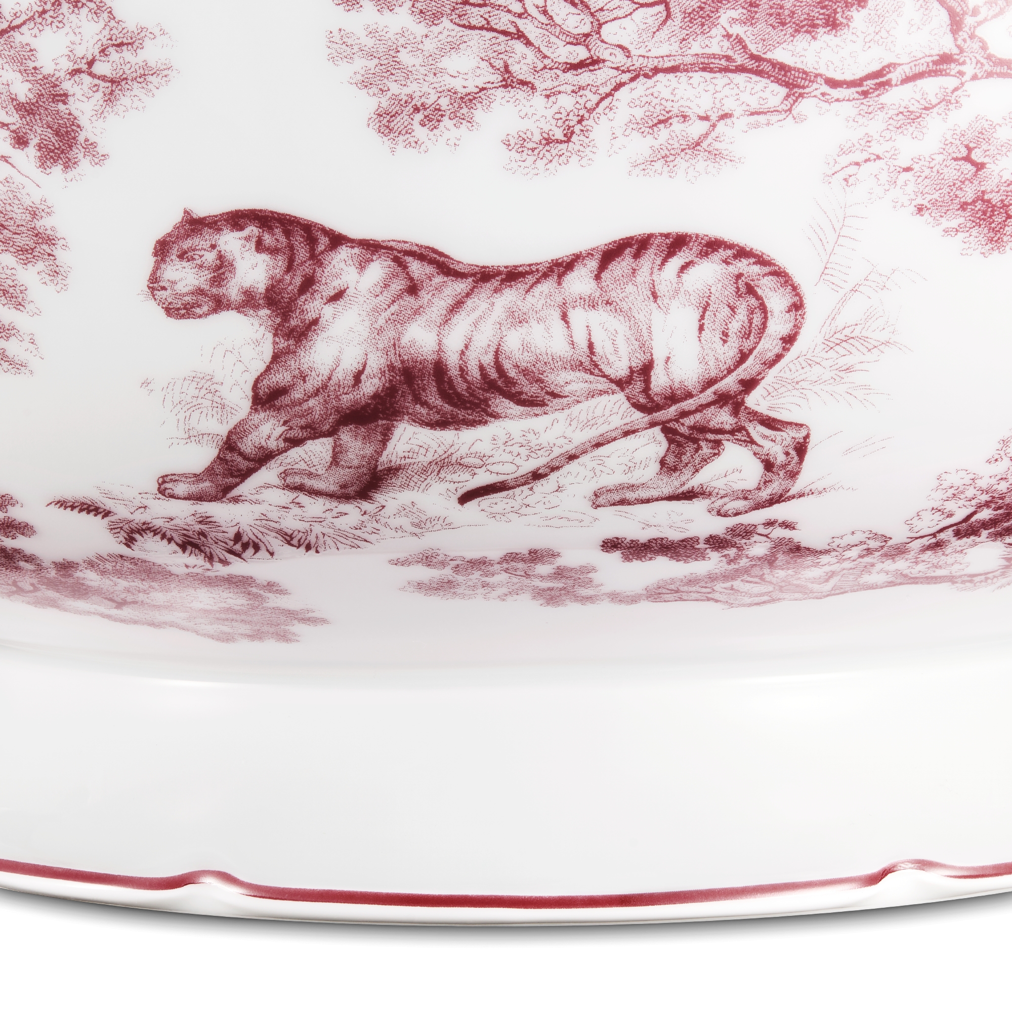 Tureen Burgundy Toile de Jouy E11