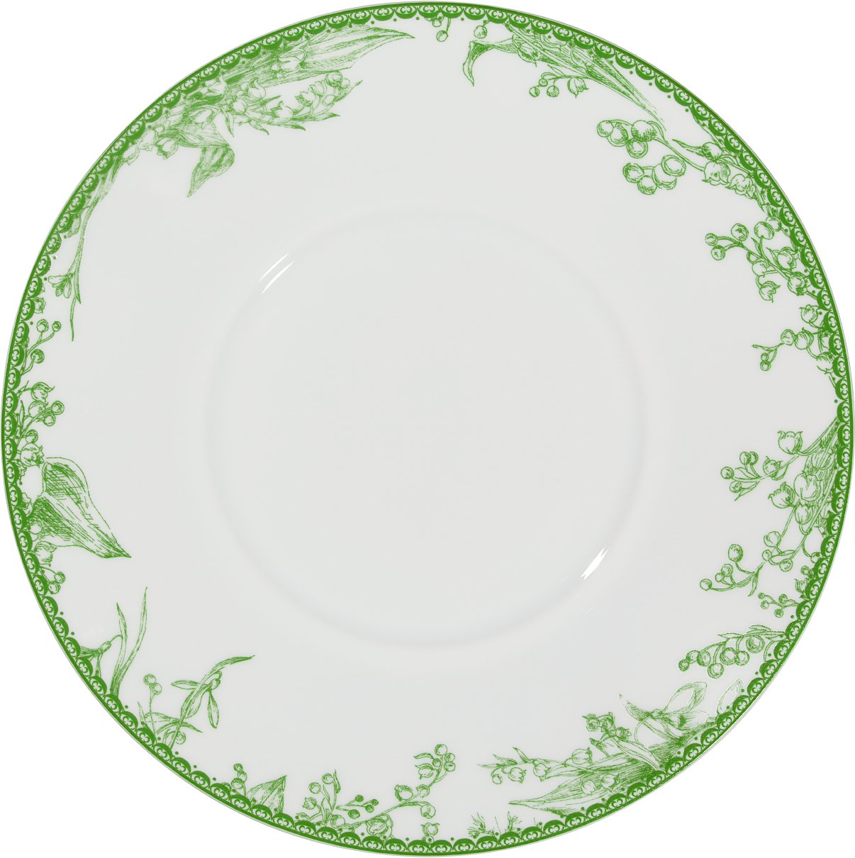 Piattino per tazza da colazione Lily of the Valley, verde DIOR