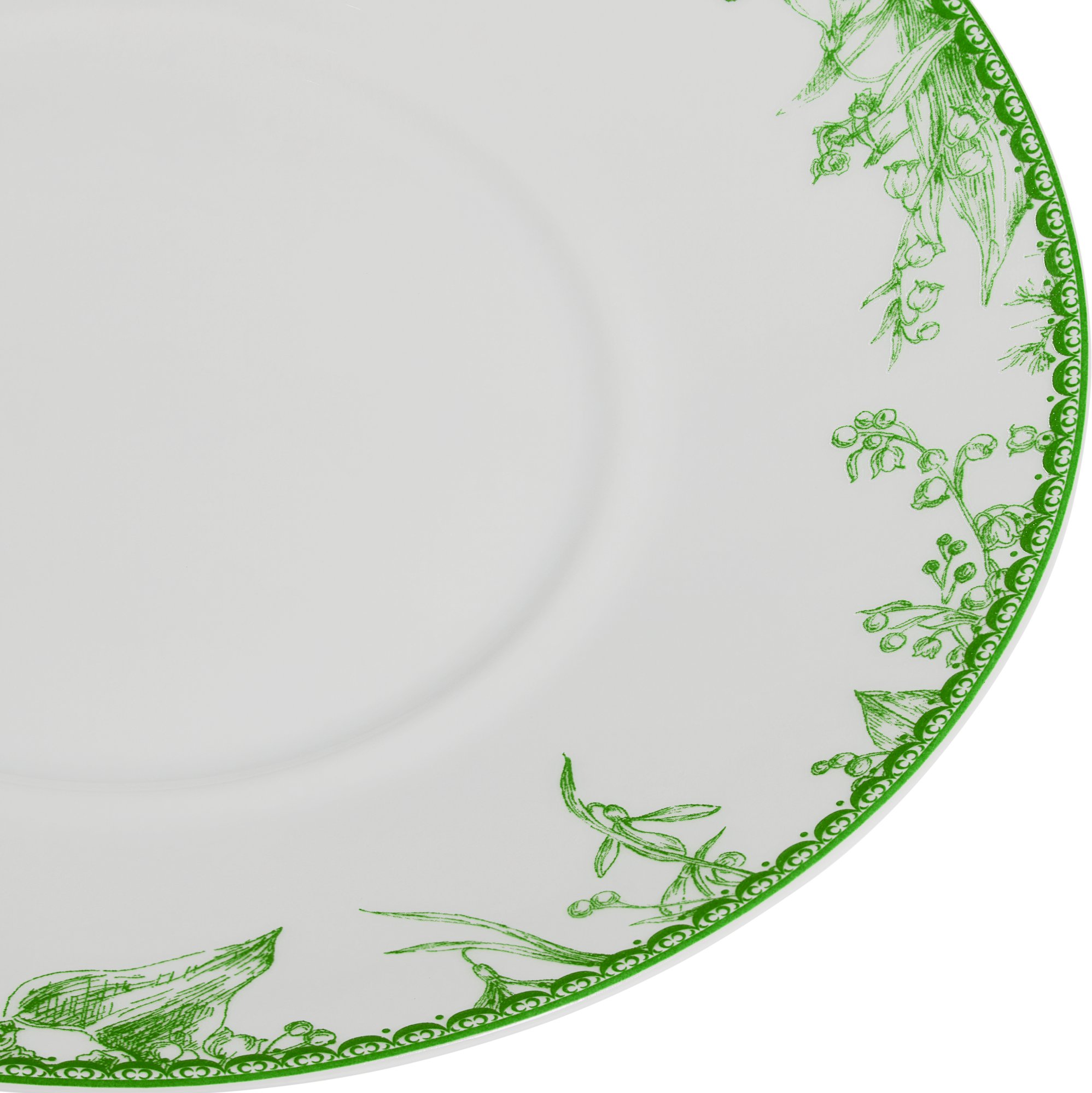 Piattino per tazza da colazione Lily of the Valley, verde DIOR