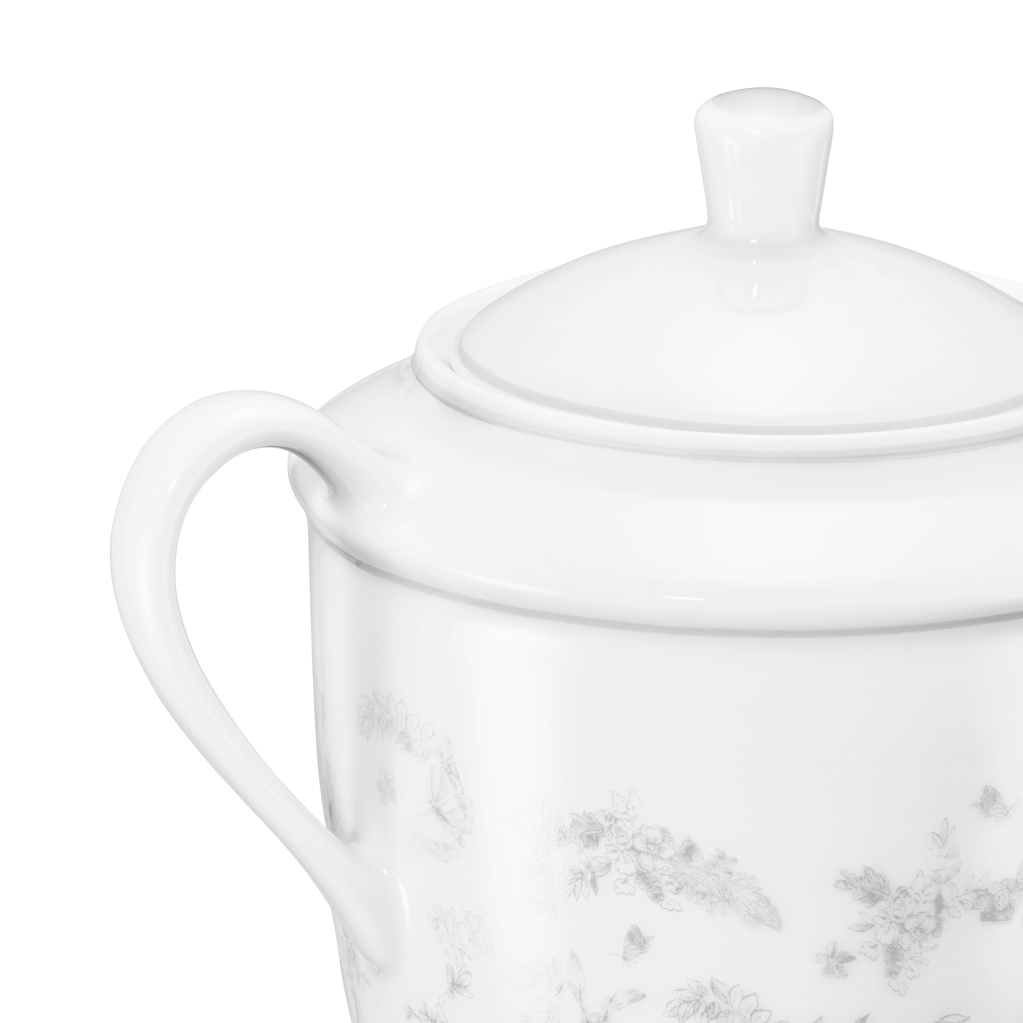 Sugar Bowl Gray Toile de Jouy E09