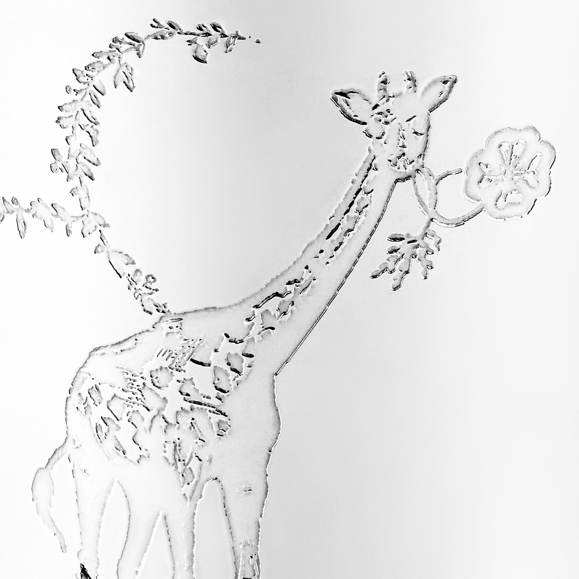 Tumbler Toile de Jouy Innocence Silver-Finish Metal E09