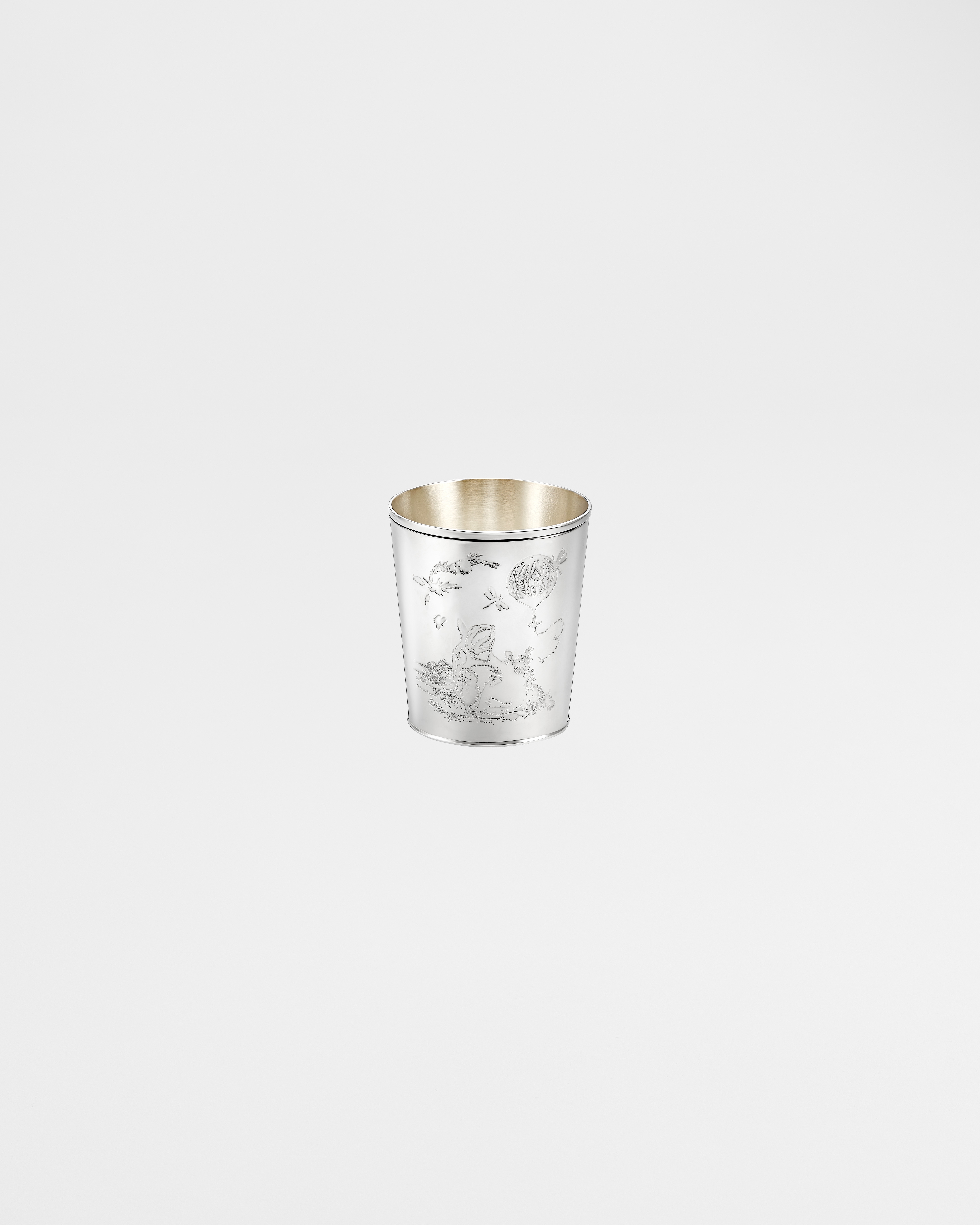 Tumbler Toile de Jouy Innocence Silver-Finish Metal E08