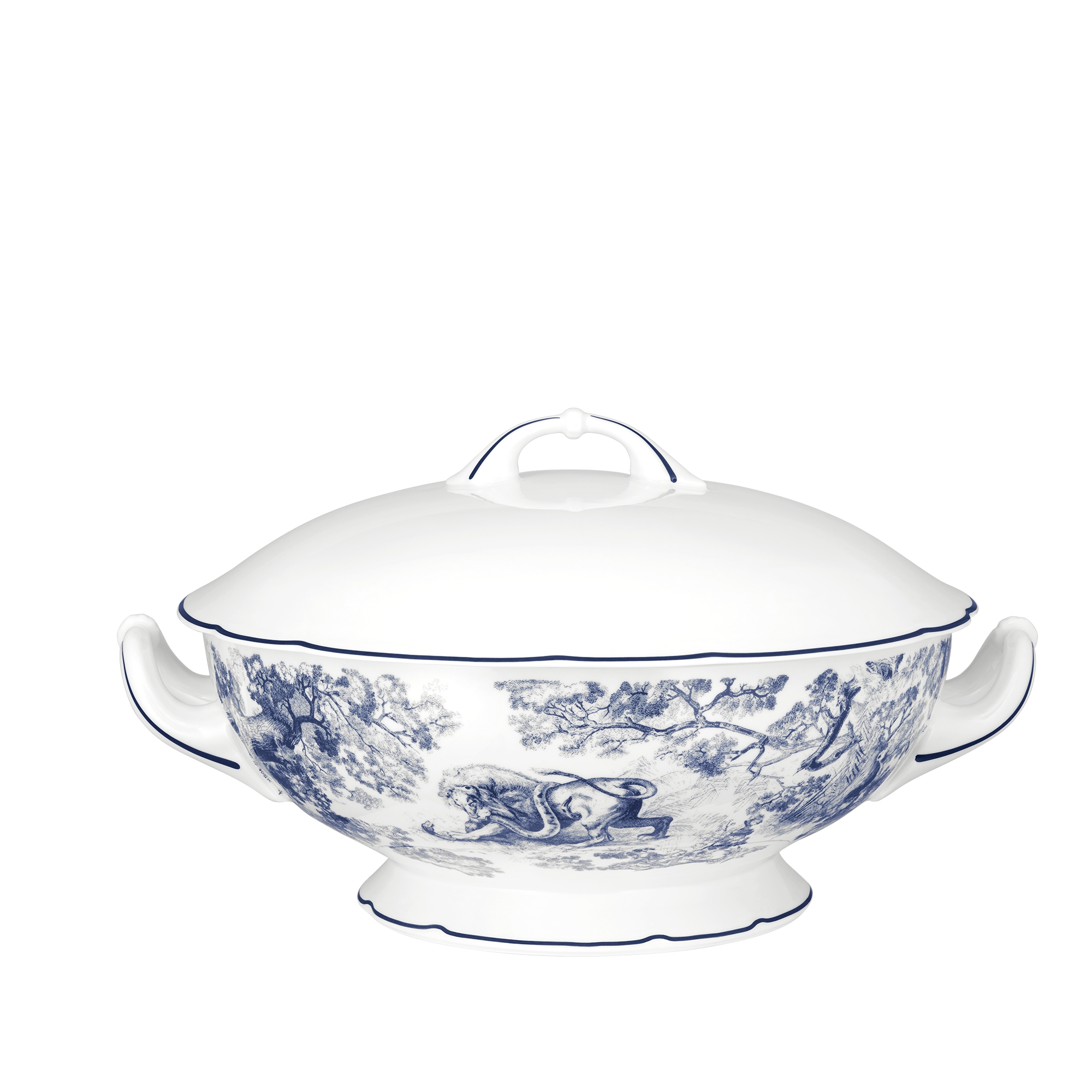 Tureen Blue Toile de Jouy E05