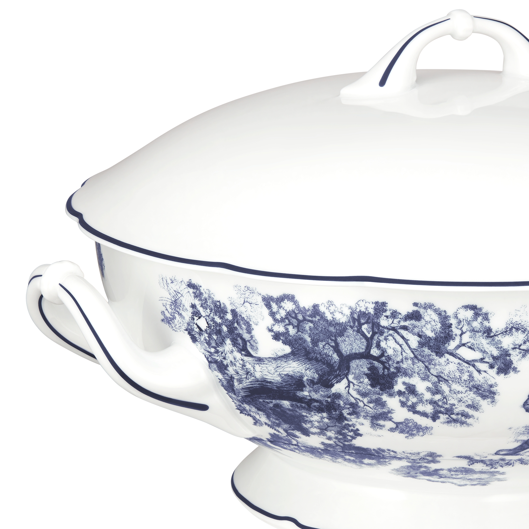 Tureen Blue Toile de Jouy E09