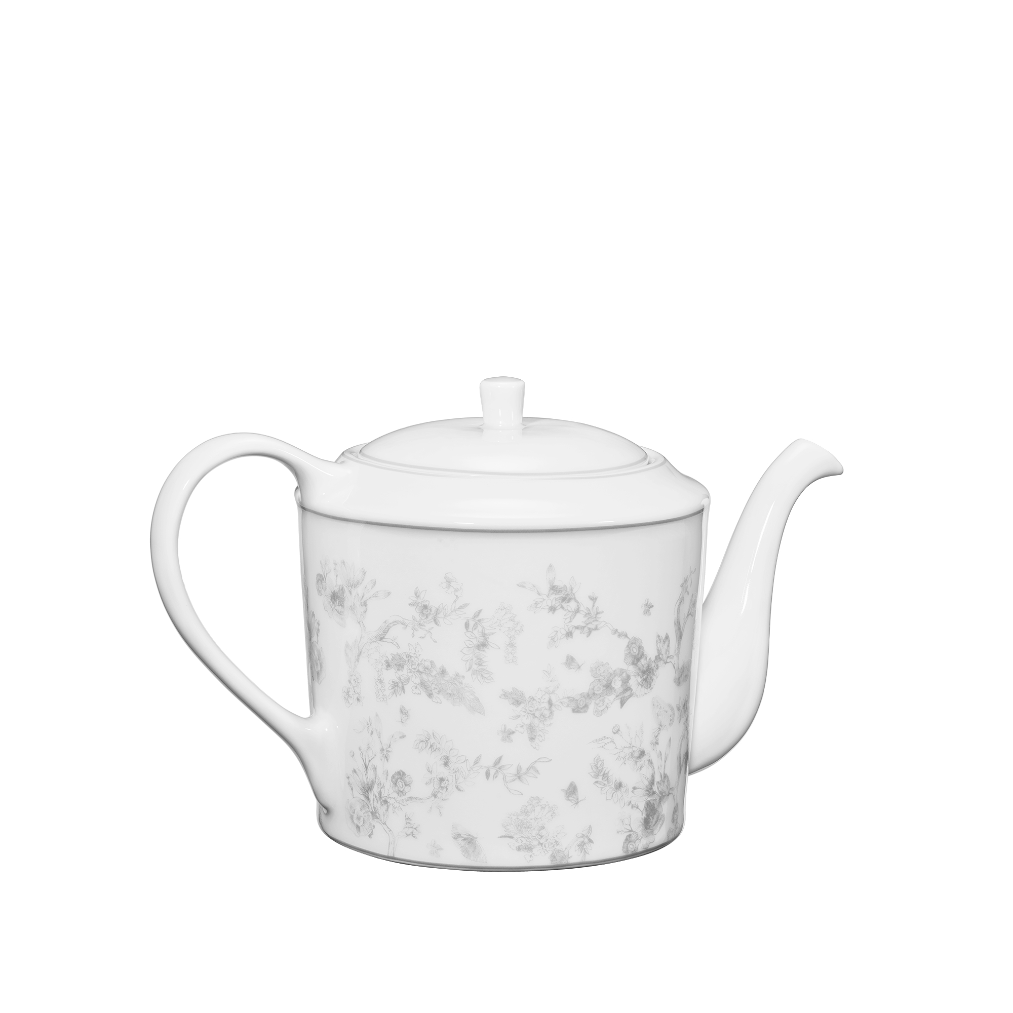 Teapot Gray Toile de Jouy E05