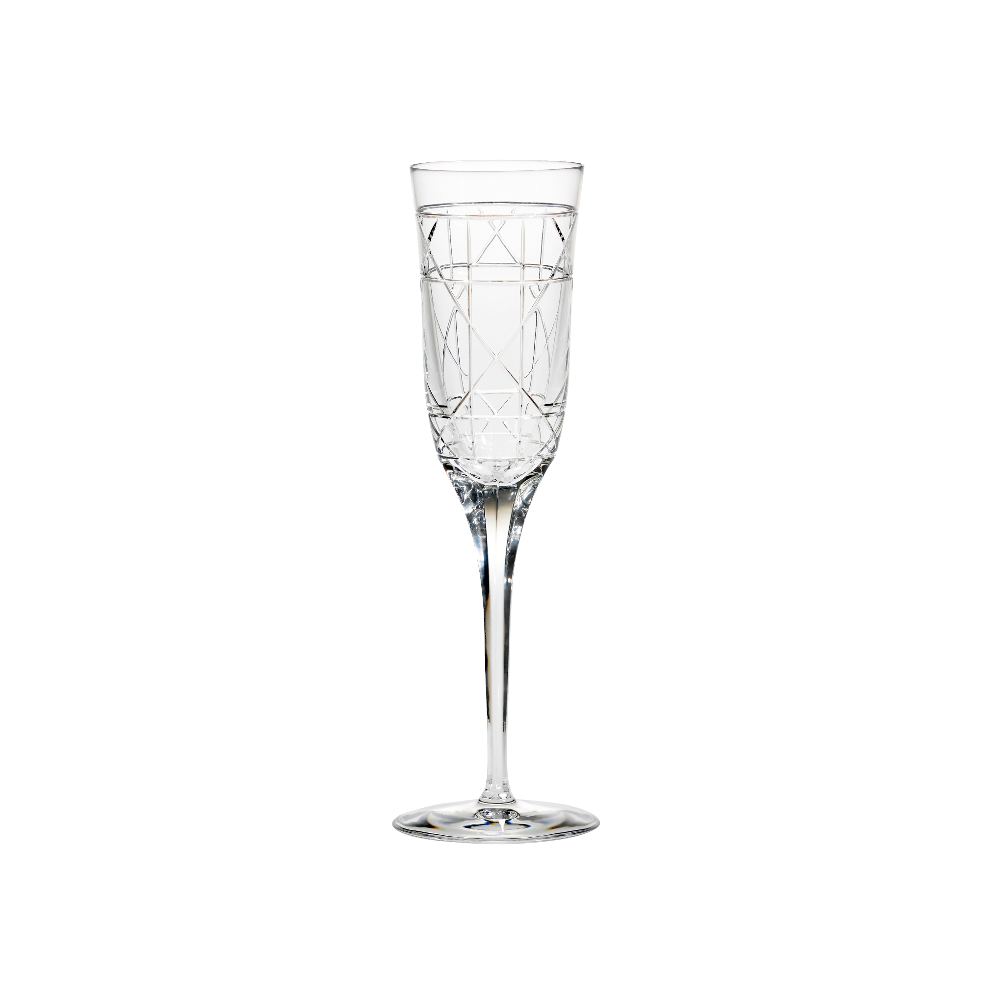 Engraved Champagne Flute Cannage E01