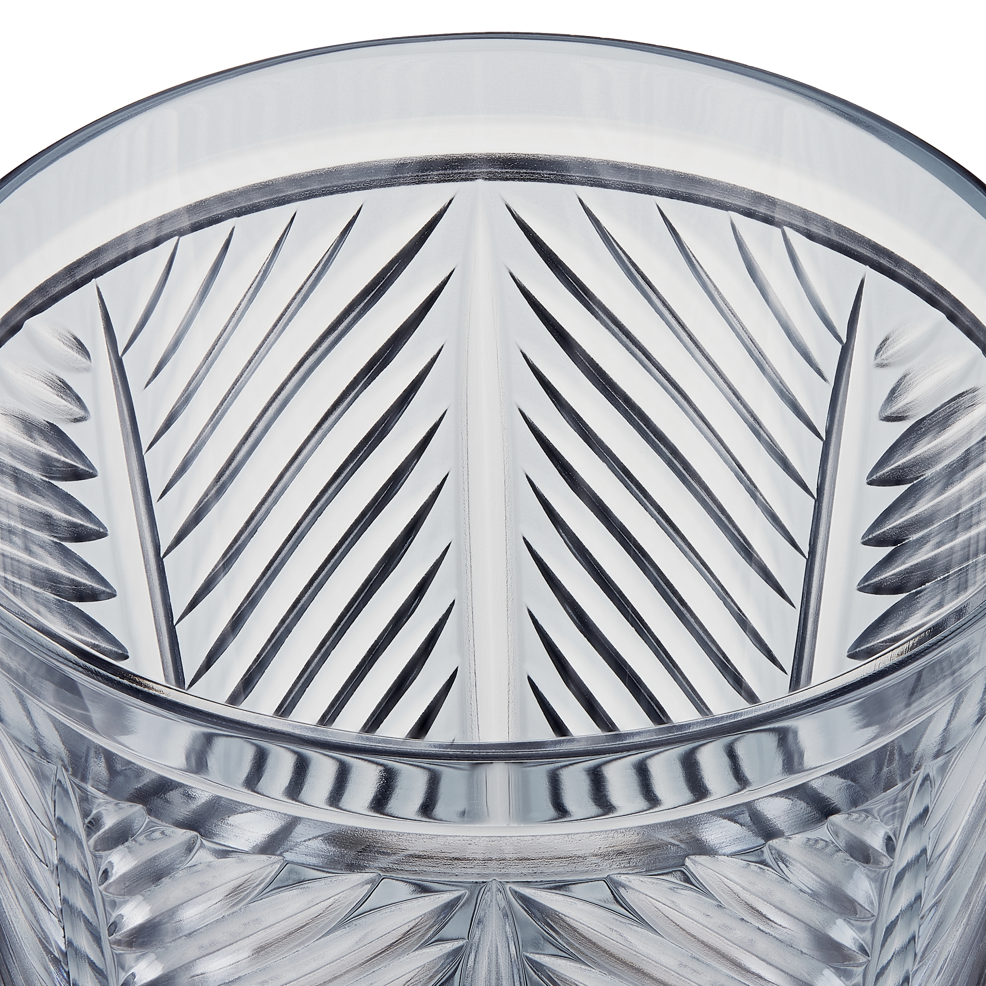 Verre à eau Chevrons, gris E09