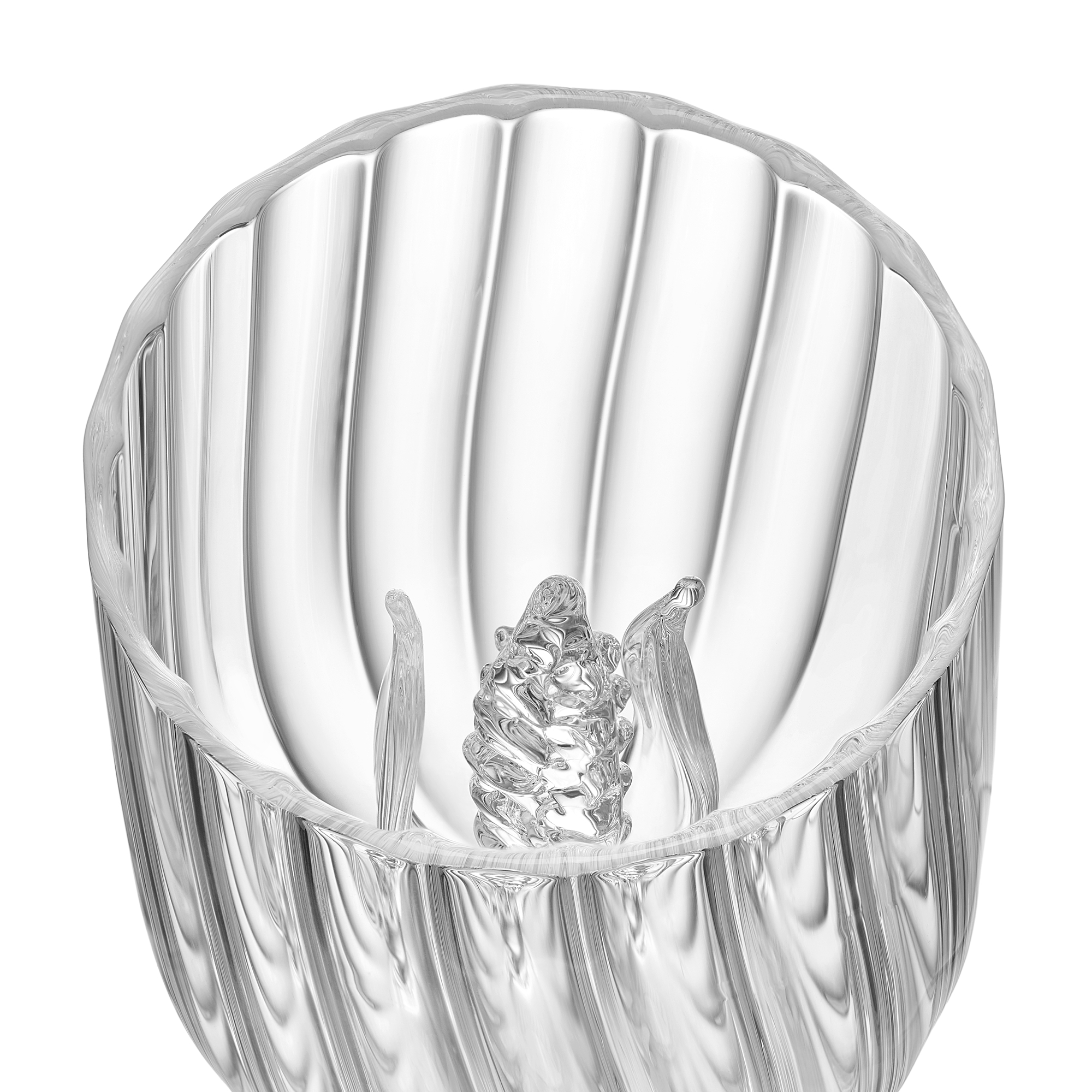 Verre à eau Sam Baron pour Dior Maison, verre soufflé bouche incolore E09