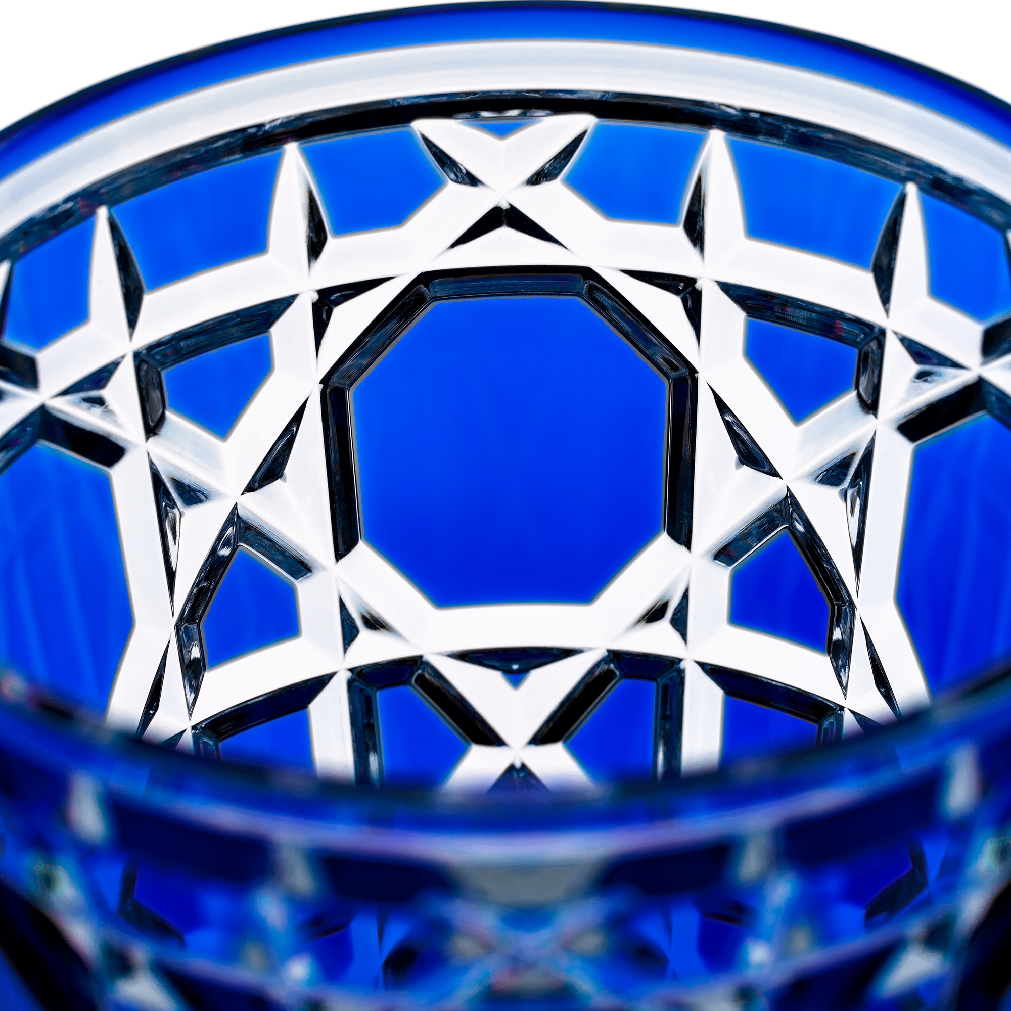 Wasserglas Cannage, Blau E09