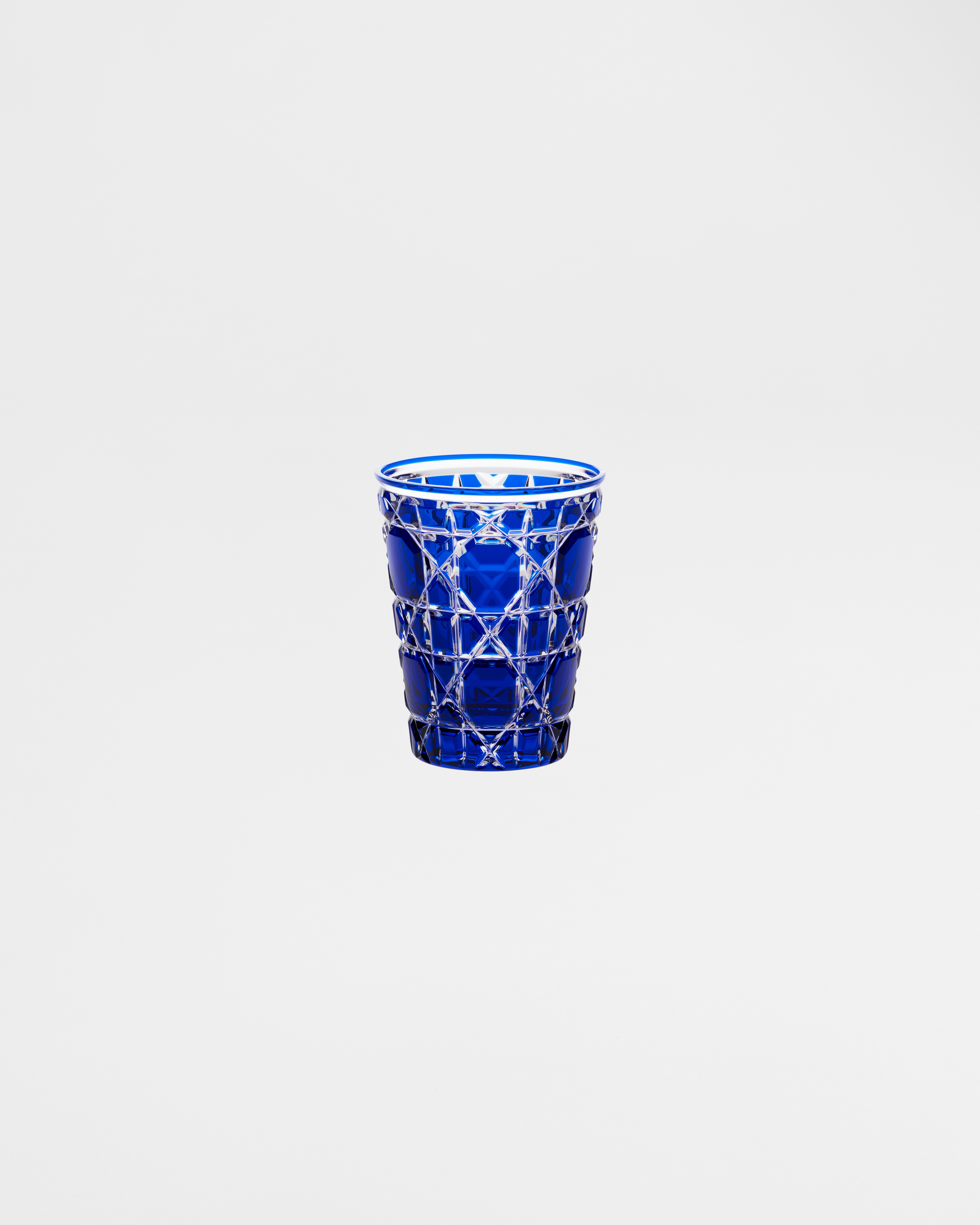 Water Glass Cannage, Blue E01