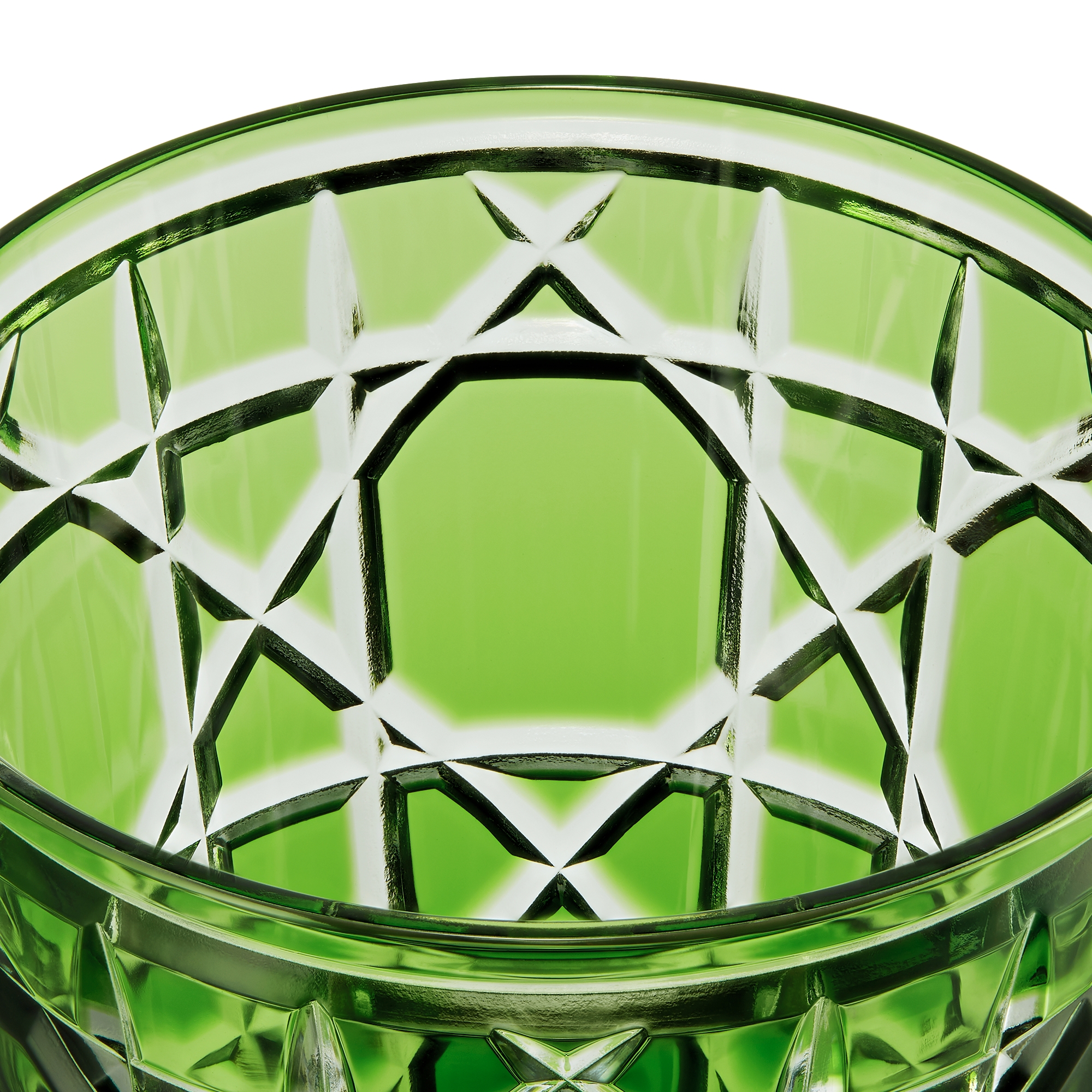Verre à eau Cannage, vert E09