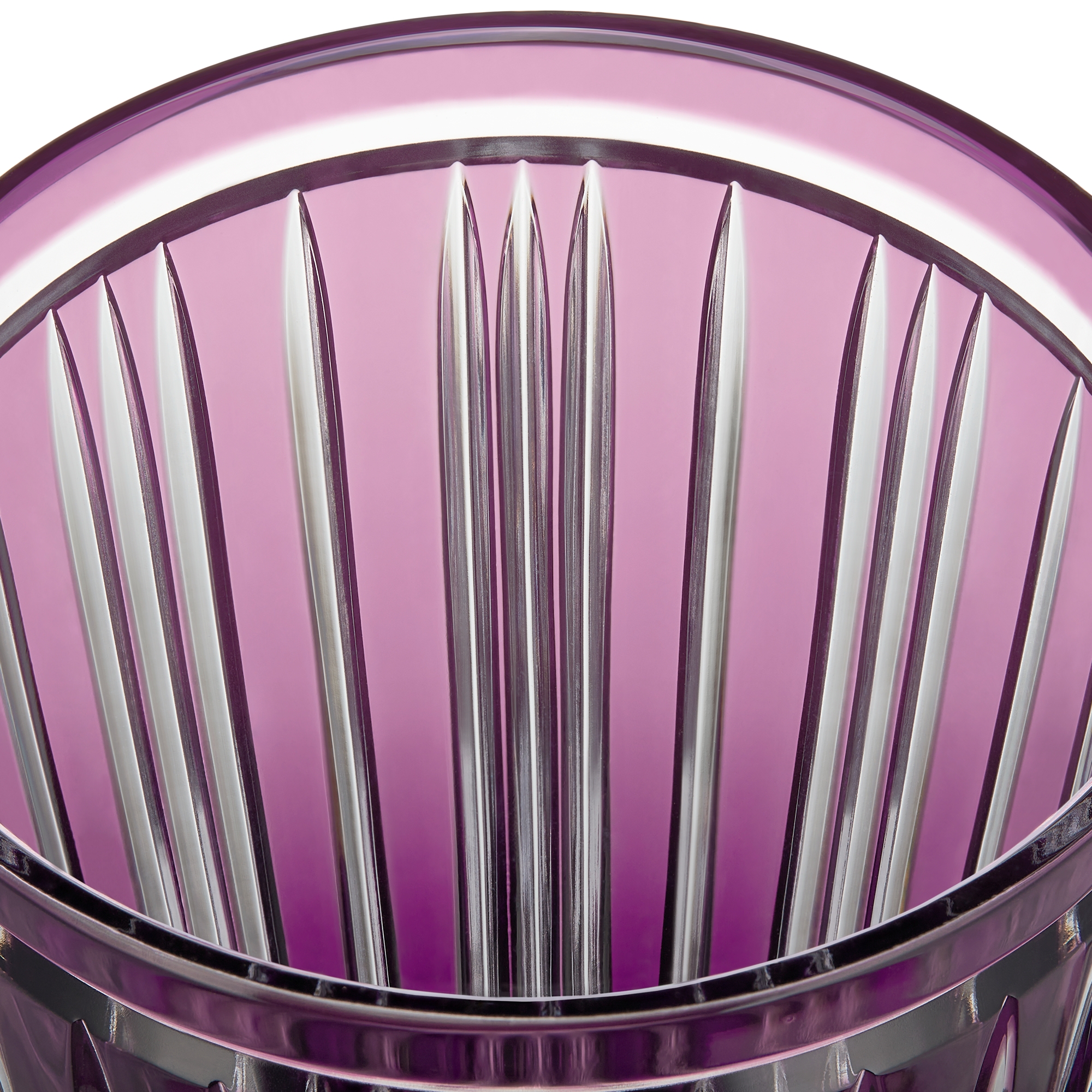 Wasserglas Streifen, Lila E09