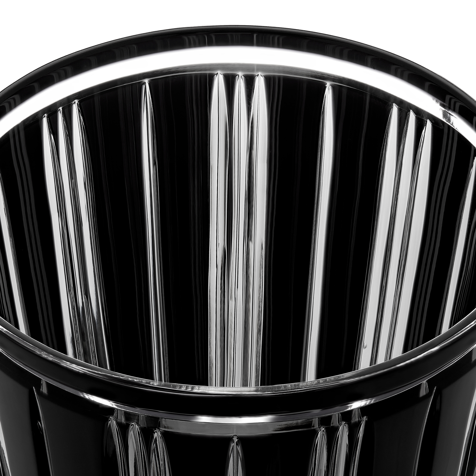 Water Glass Stripes, Black E09